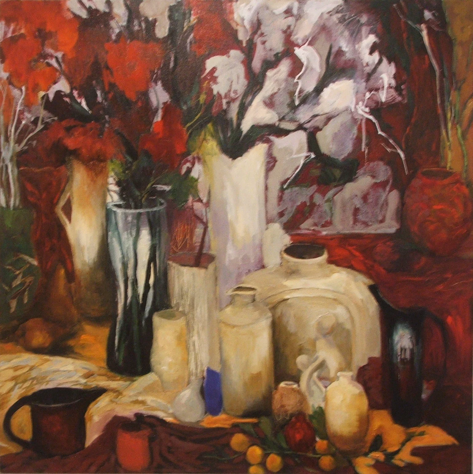 Still life with comquats 76x76cms.JPG