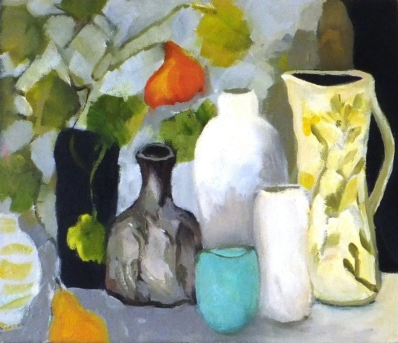 Still Life with Nasturtium 25 x 30 cms.JPG