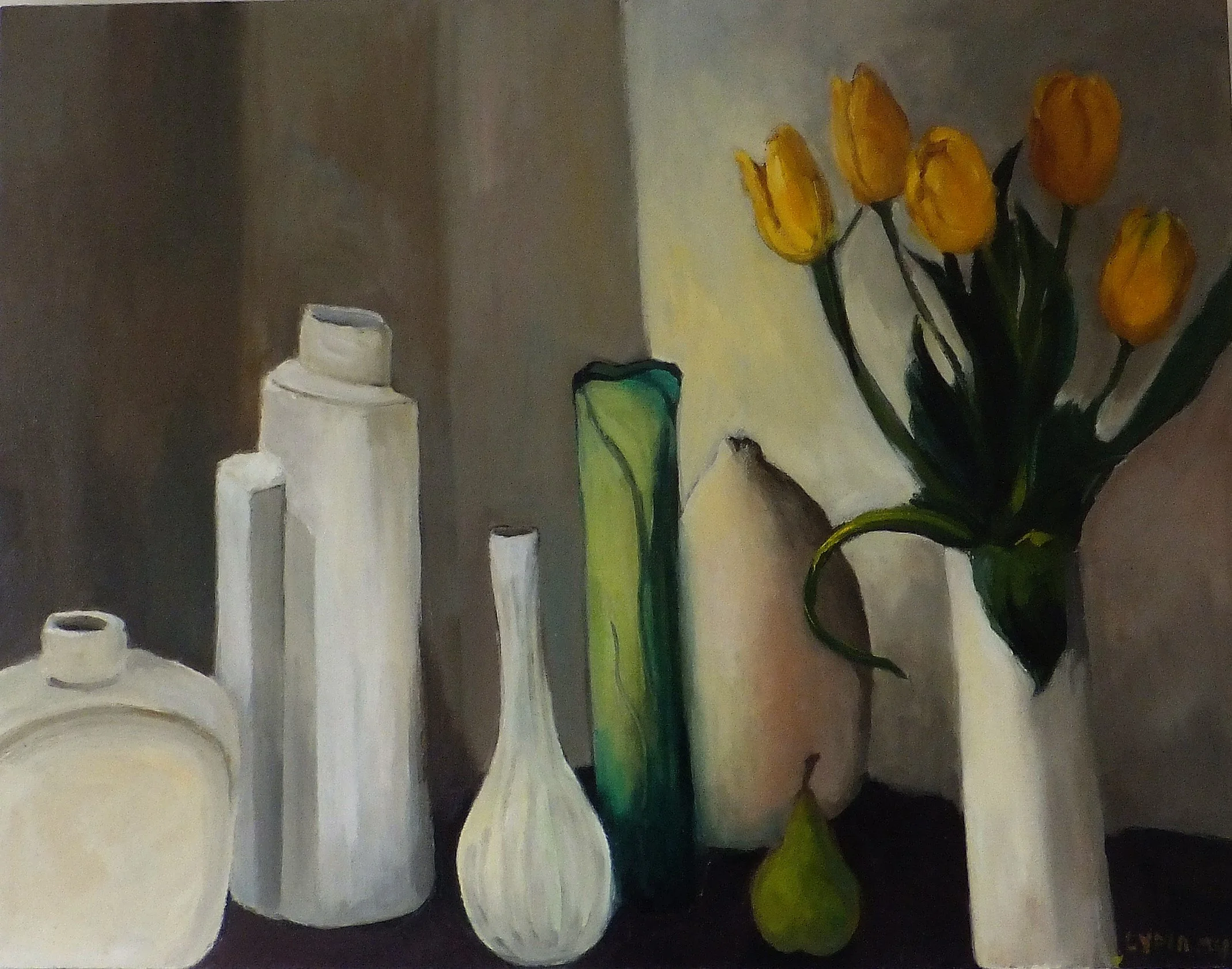 17 SL W Yellow Tulips 47 x 61.JPG
