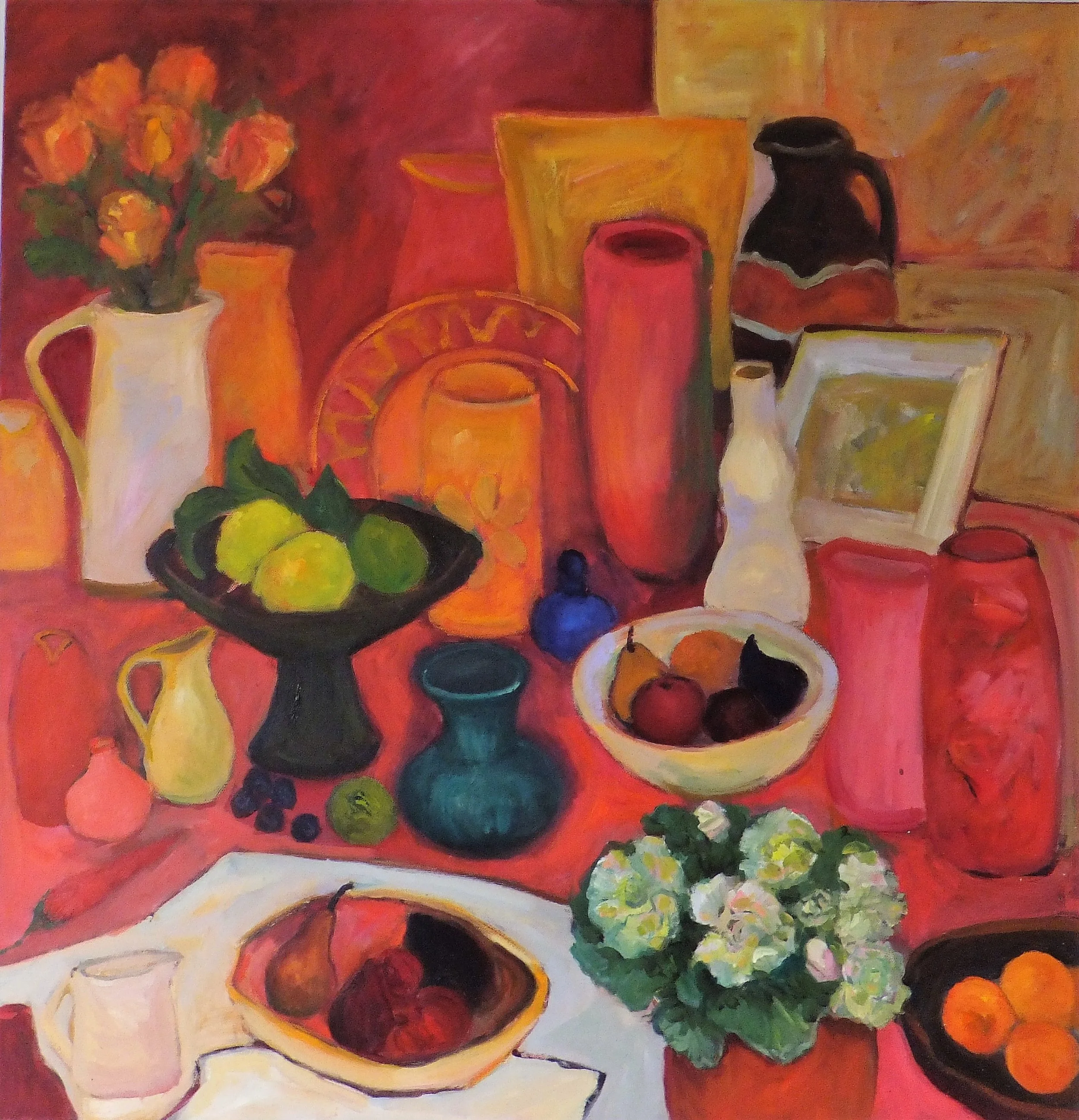 Pink Still Life, Acrylic on Canvas, 2014