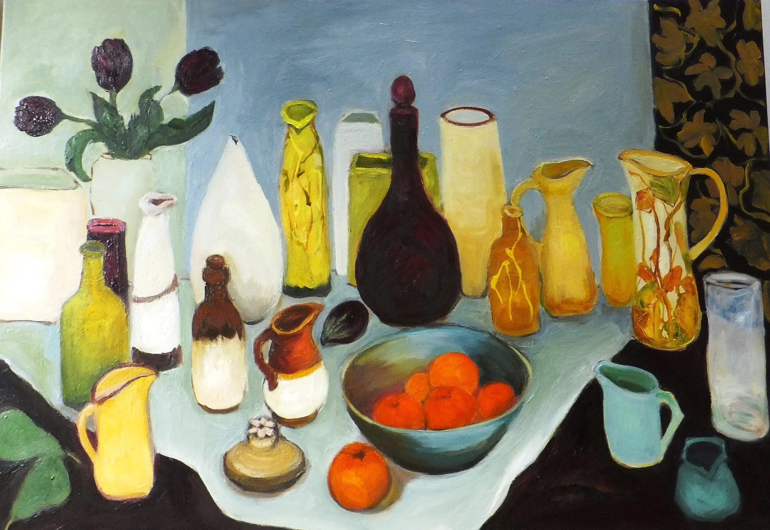 Still Life with Oranges, Acrylic on Canvas, 2015