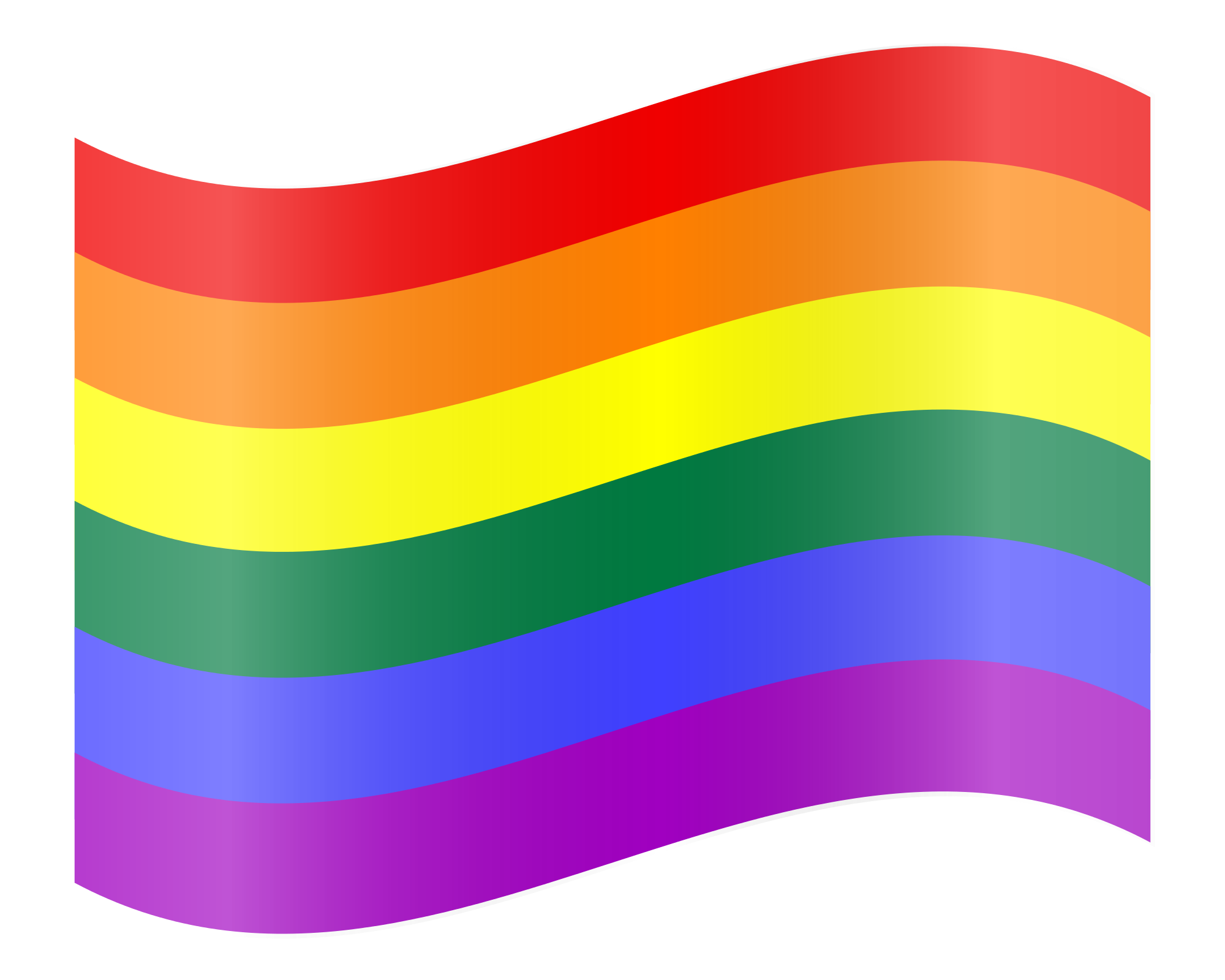 Image of a rainbow flag.