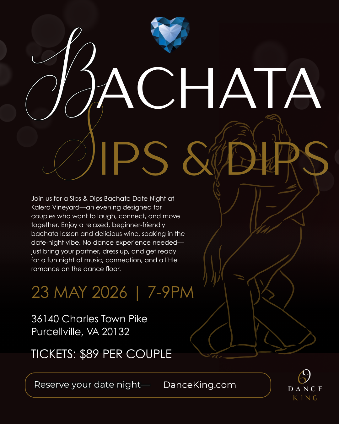 Bachata Sips & Dips at Kalero Vineyard 
