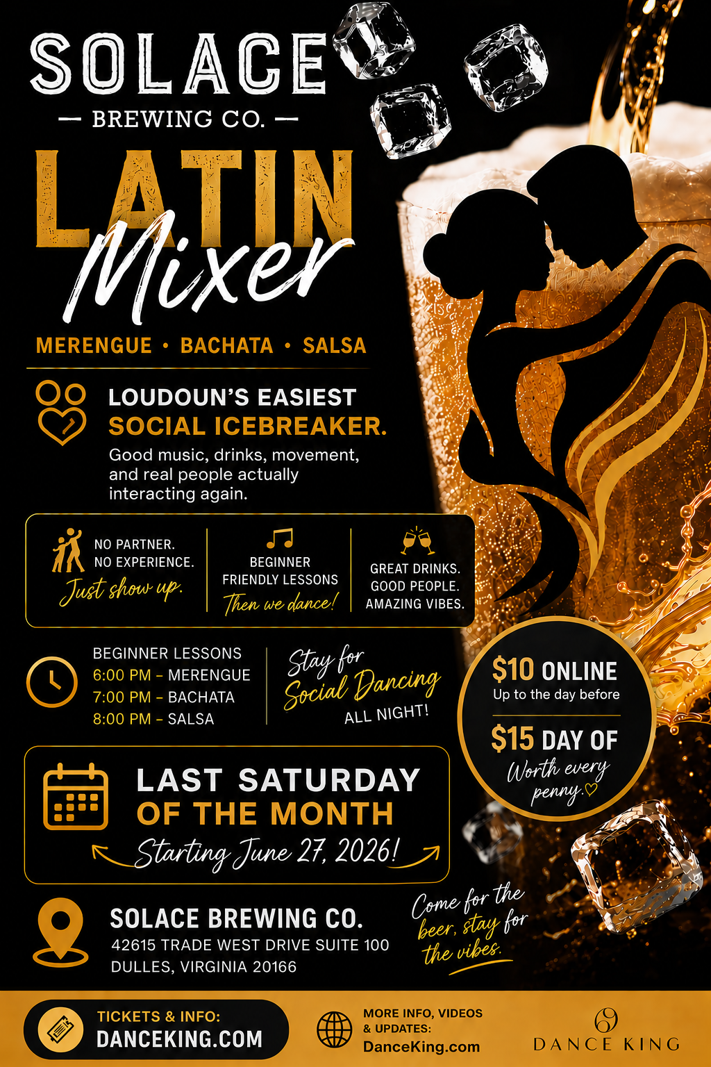 🍻 Dance King Latin Mixer at Solace Brewing Company