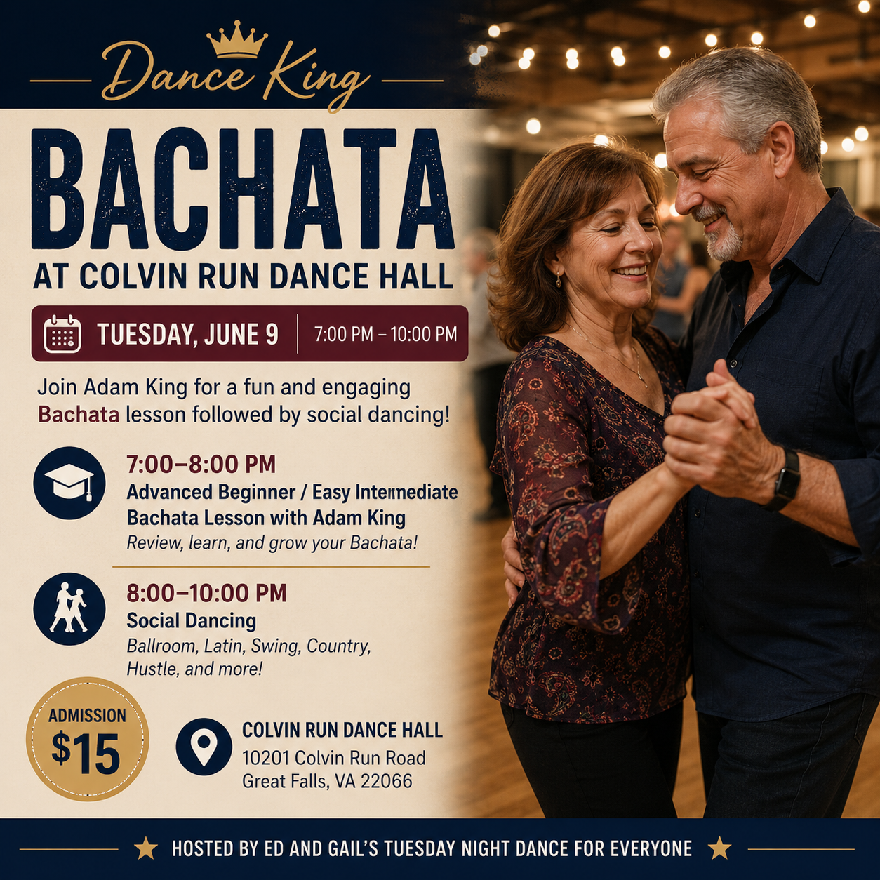Bachata with Adam King at Colvin Run