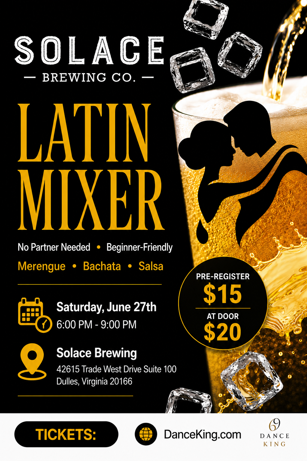Dance King Merengue Mixer at Solace Brewing Company