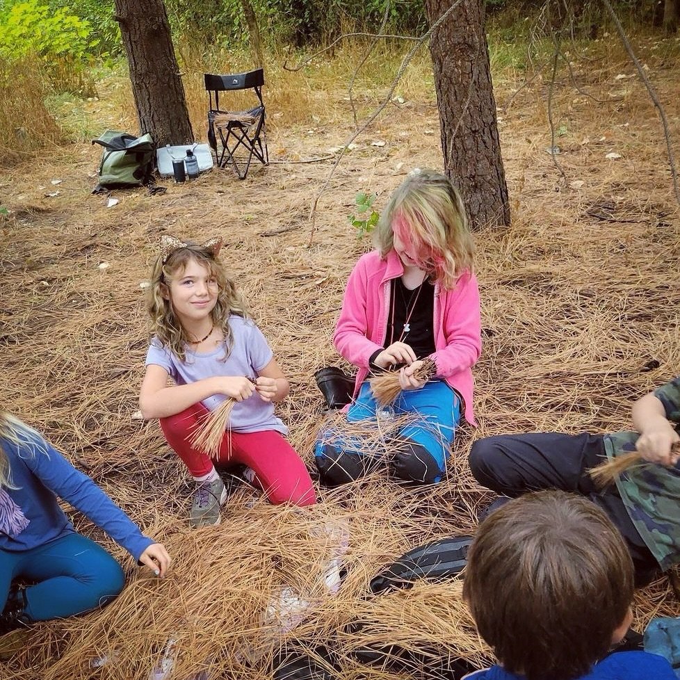 Fall projects over the years for our 3rd-5th grade pod have included pine needle baskets and water cycle work. Typical day in the field for these forest school kids! 🌲

#foresteducation #pineneedlebasket #watercycle #forestschool #outdooreducation #