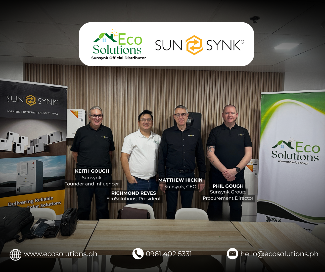 EcoSolutions: The Authorized Distributor of Sunsynk Inverters in the Philippines