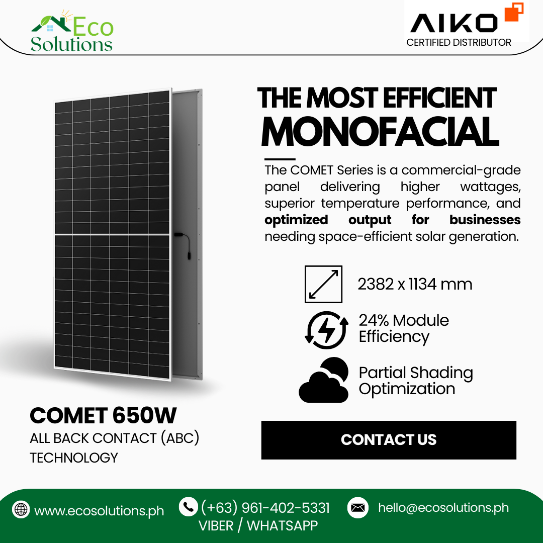 EcoSolutions Now Offers Full Range of AIKO Solar Panels in the ...