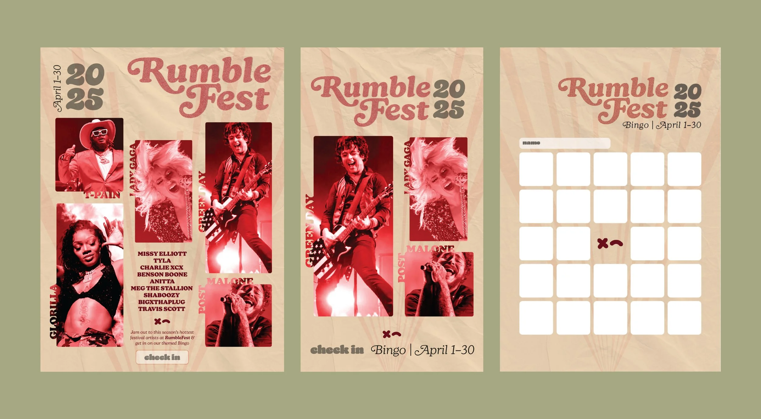 Rumble Boxing "RumbleFest" – Editable collateral