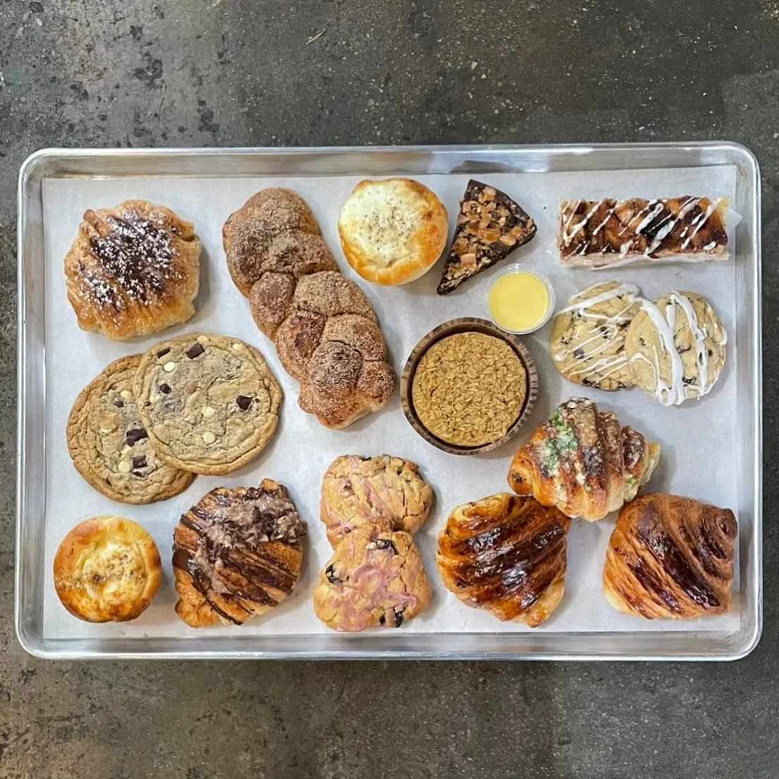 Whether it&rsquo;s for a croissant, egg brioche, personal orange baked oatmeal, or an assortment of goods, we hope you&rsquo;ll stop by today ❣️ #sourdough #organic #organicpastries #localbakery #eatlocal #vibe #vibedistrict #vibedistrictvb #vboceanf