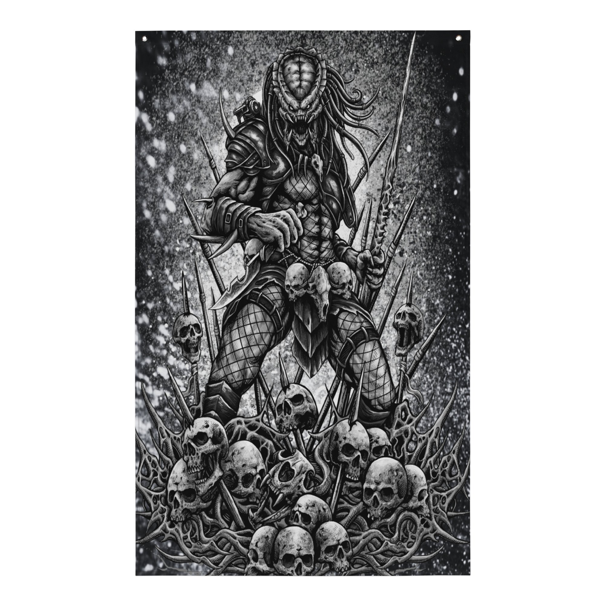 Predator Cosmos Black Wall Flag