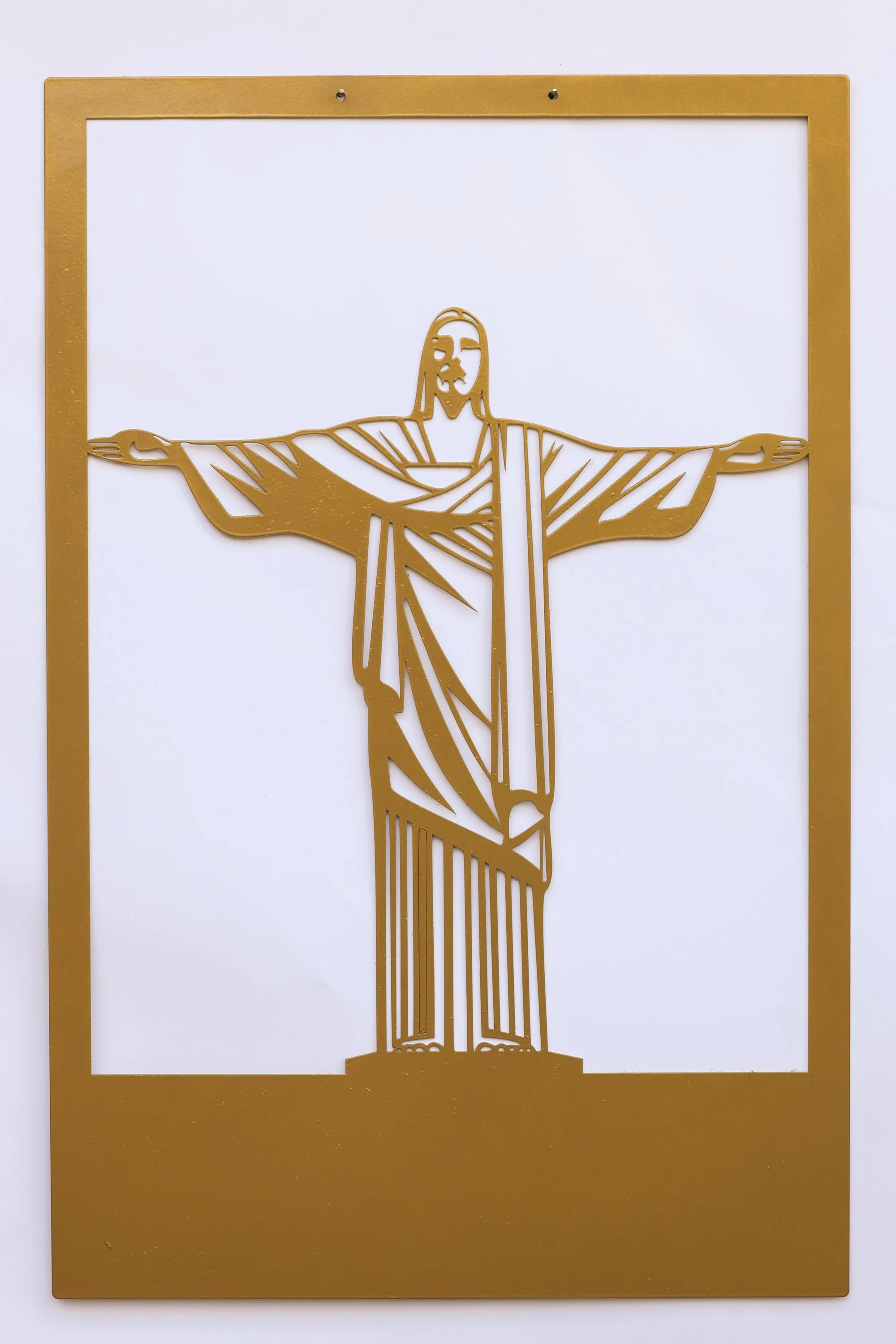Metall Wandbild Christus der Erlöser – Spirituelle Wanddekoration