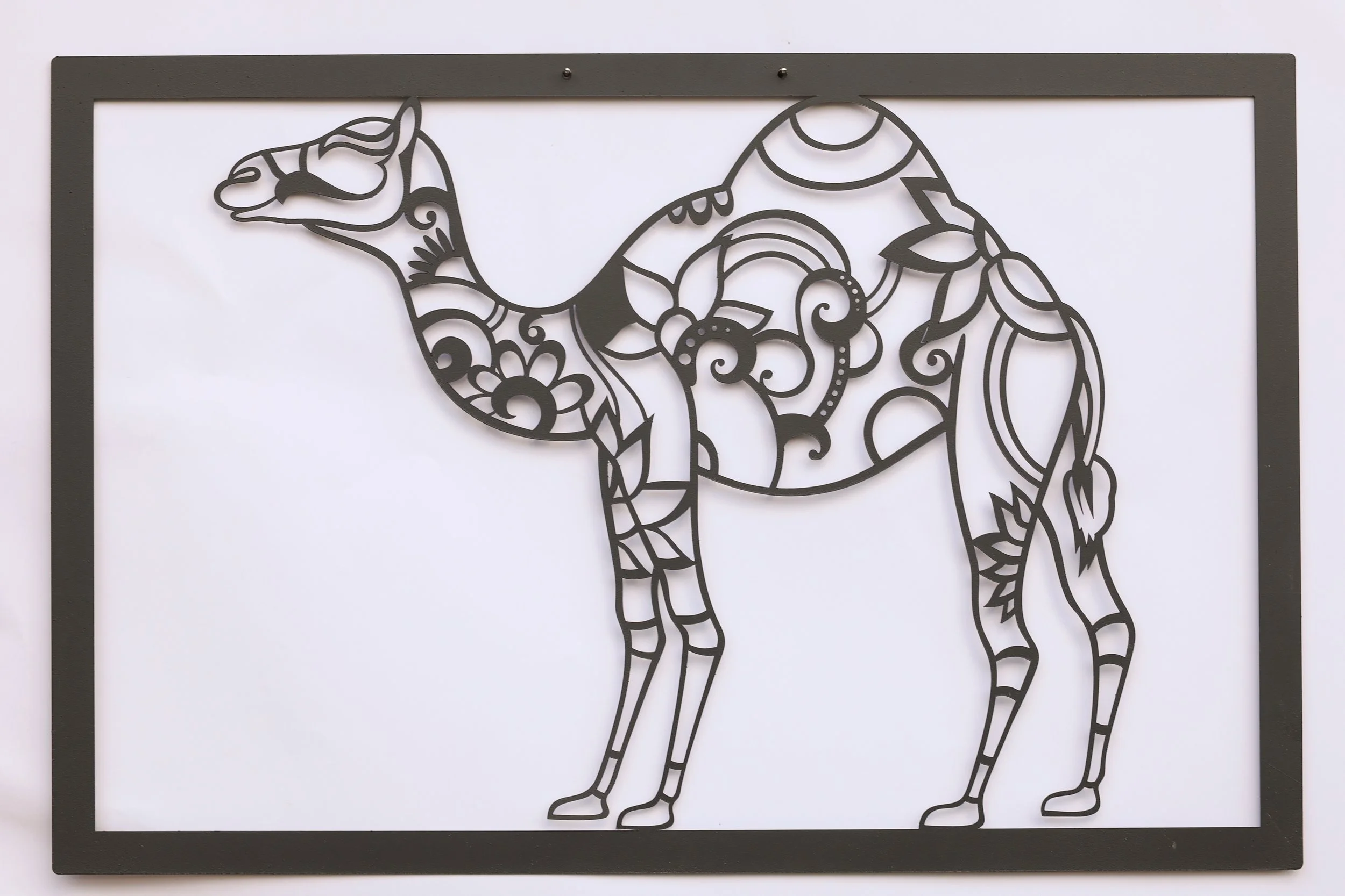 Kamel Metall Wandbild – Exotische Wanddeko modern