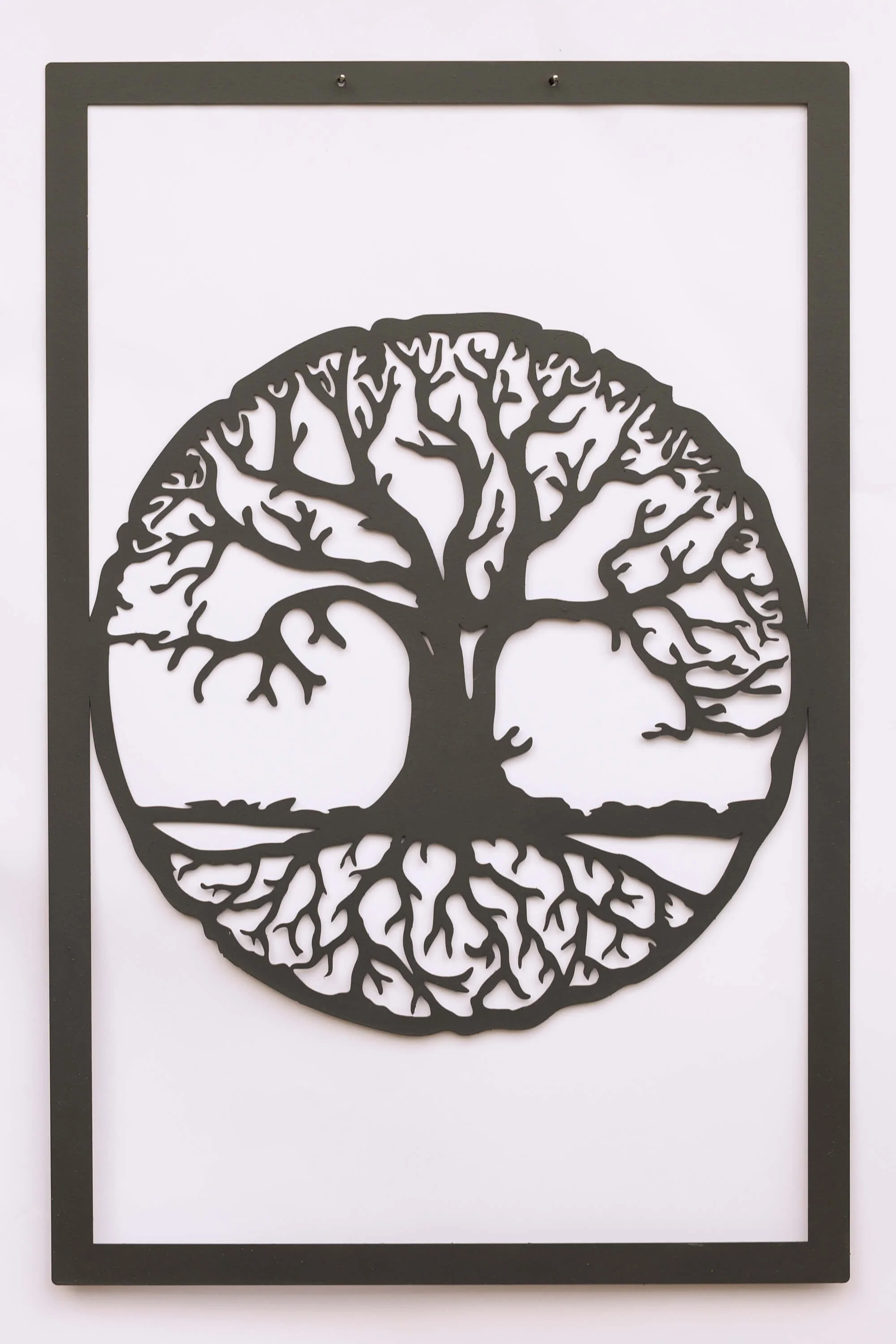 Lebensbaum Metall Wandbild – Moderne Wanddeko aus Metall