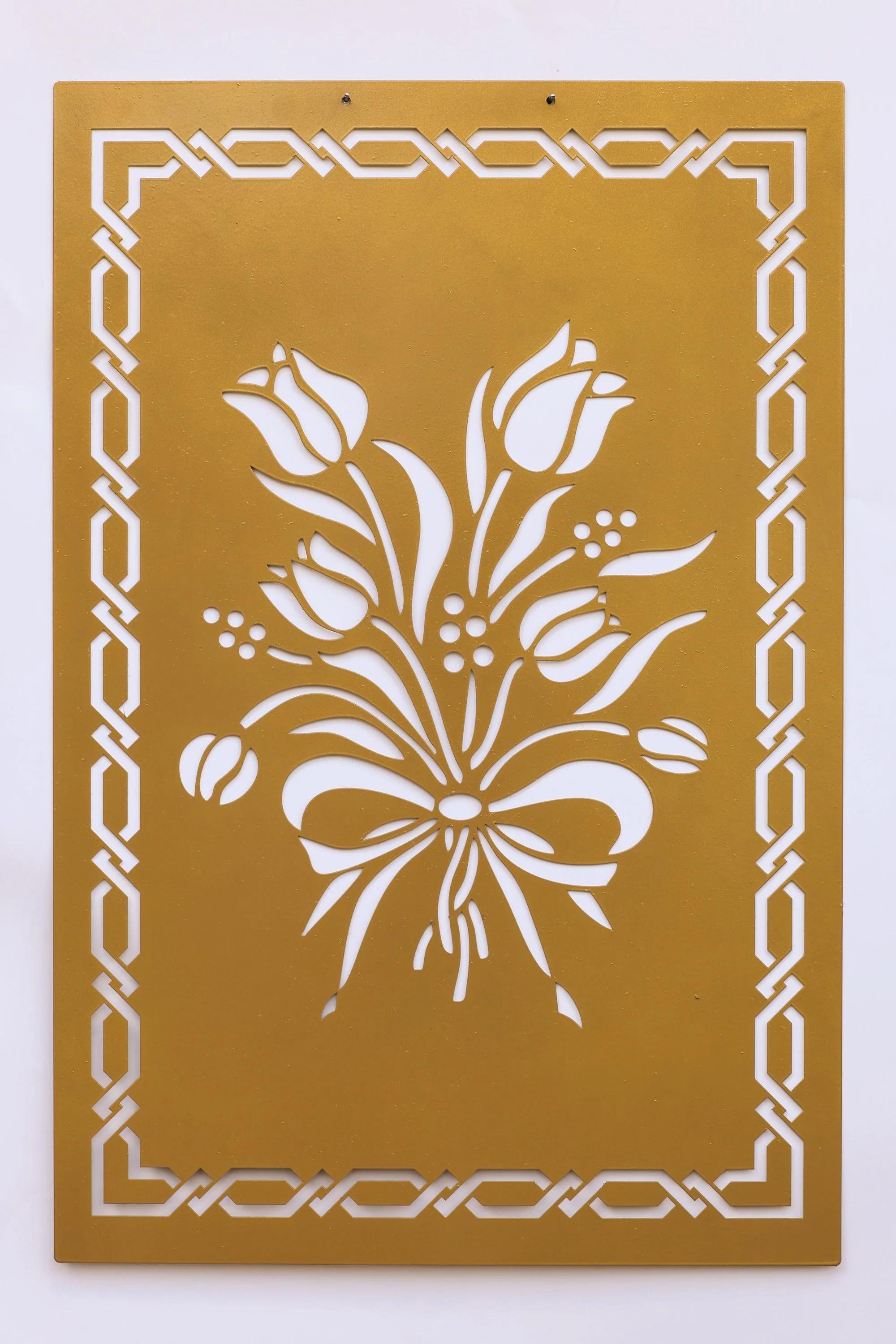 Metall Wandbild Blumen – Elegante Florale Wanddeko