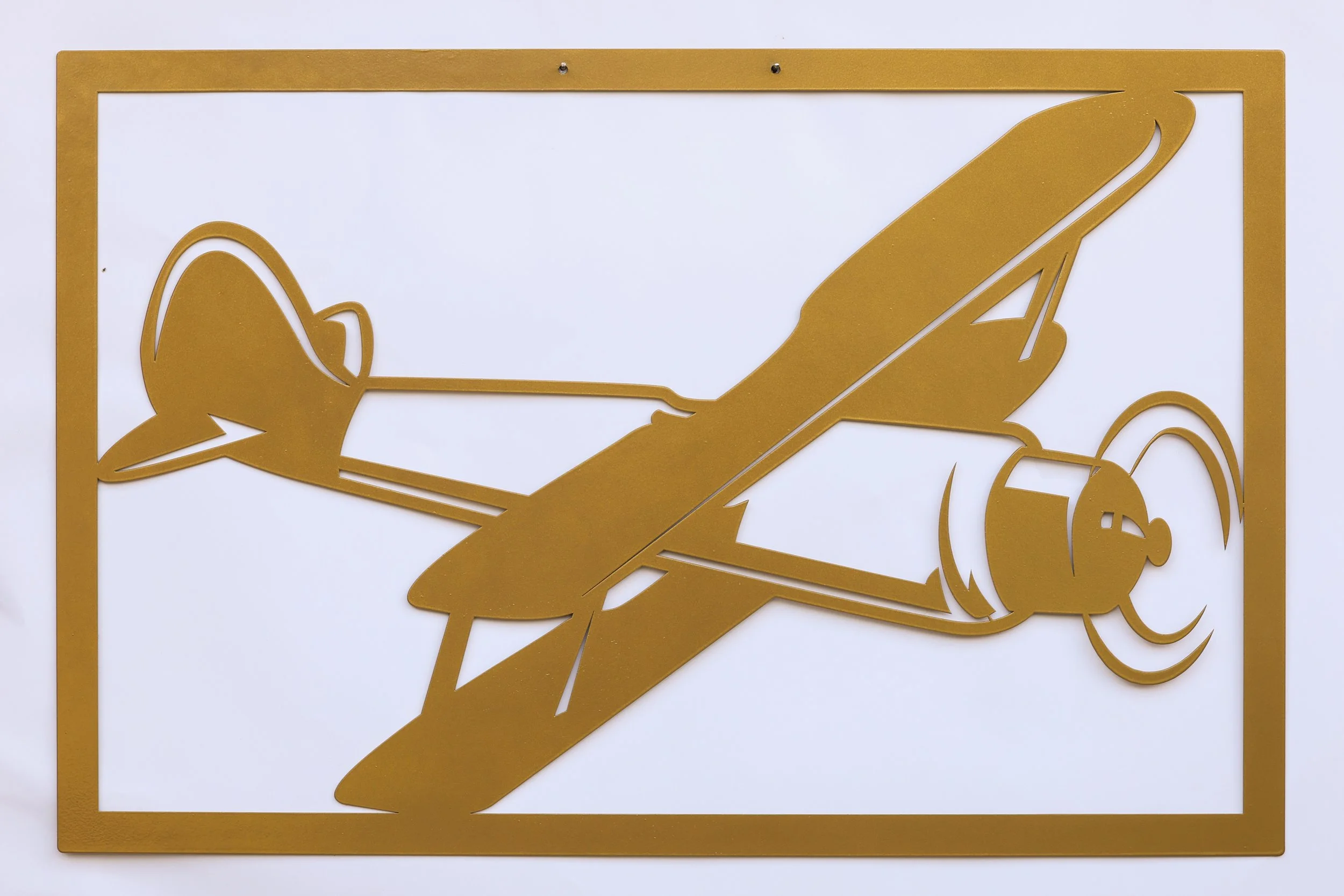 Metall Wandbild Flugzeug – Moderne Reise Wanddeko