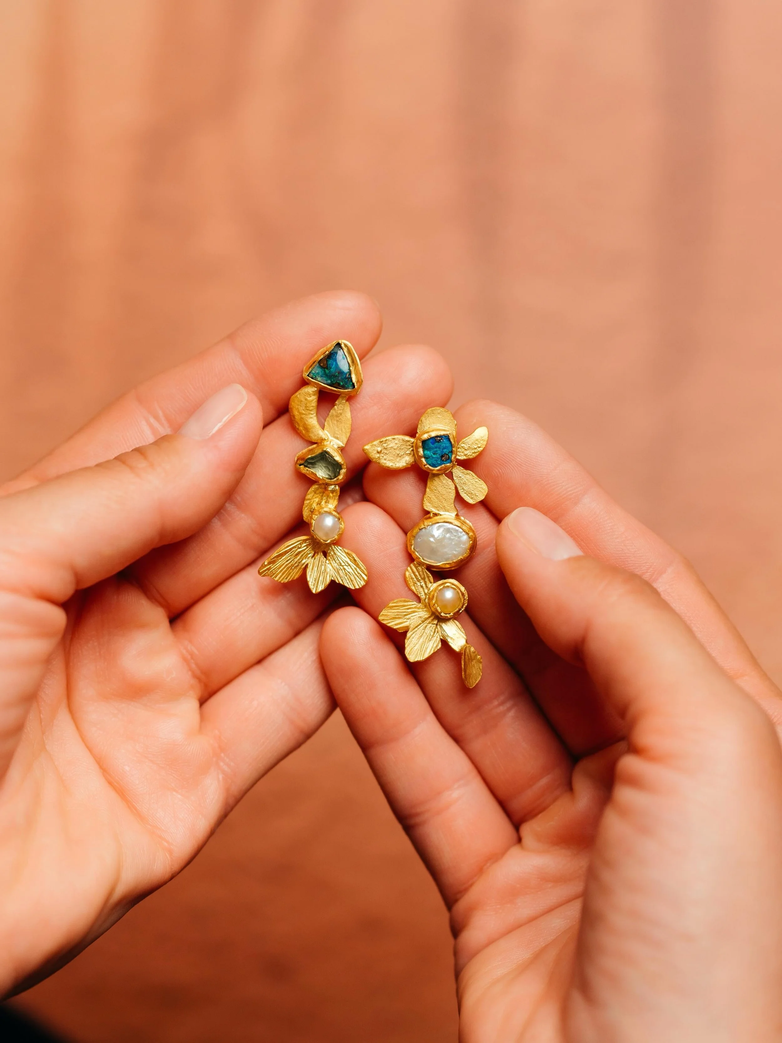 Not everything lost stays buried.

Collected forms, imagined ruins, and fragments shaped by time &mdash; these earrings are part of Fallen Relics, a collection inspired by what remains after everything else fades.

Coming in a few weeks.
A relic wort