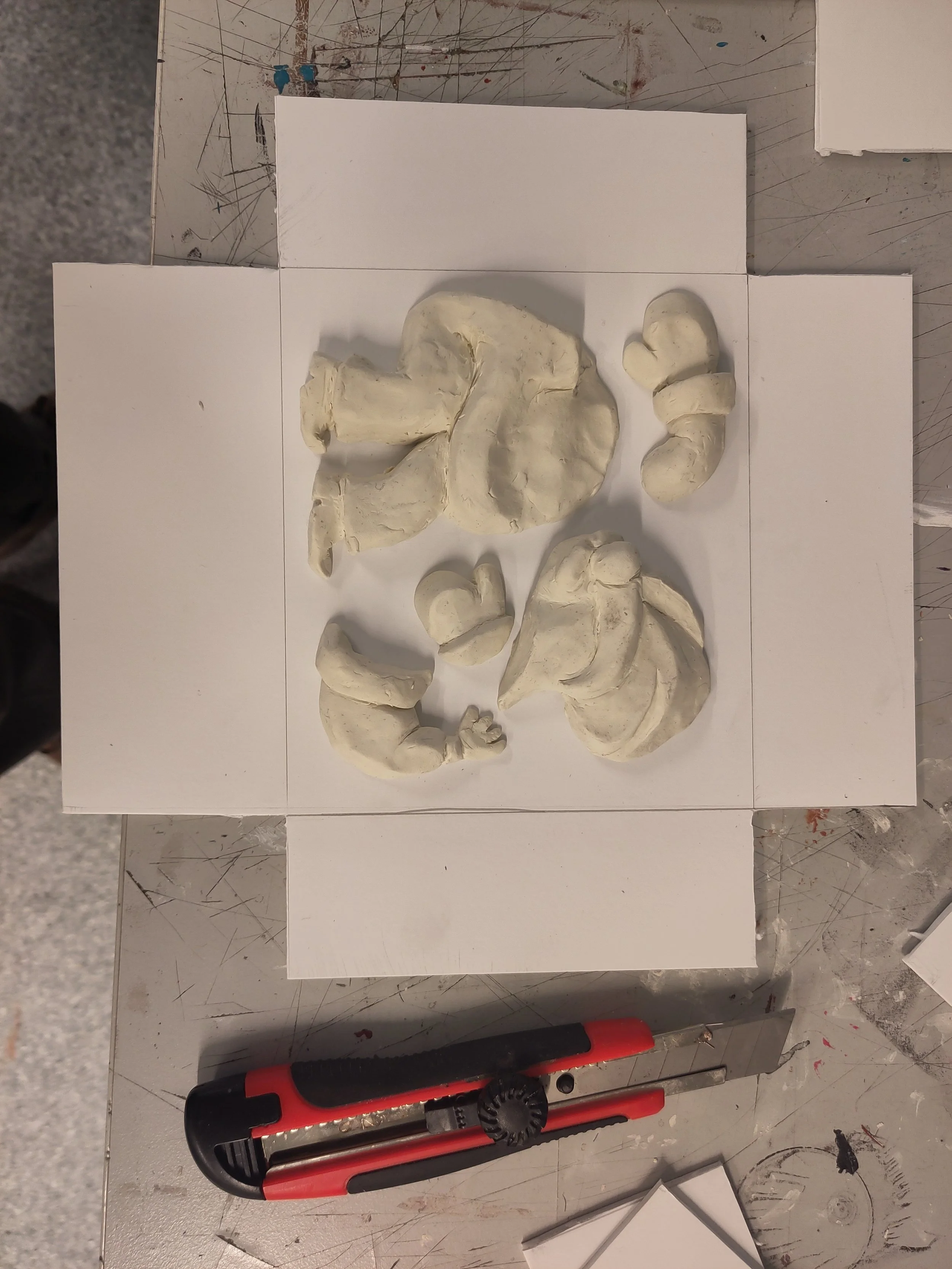 The nisse parts ready for making a silicone mold.