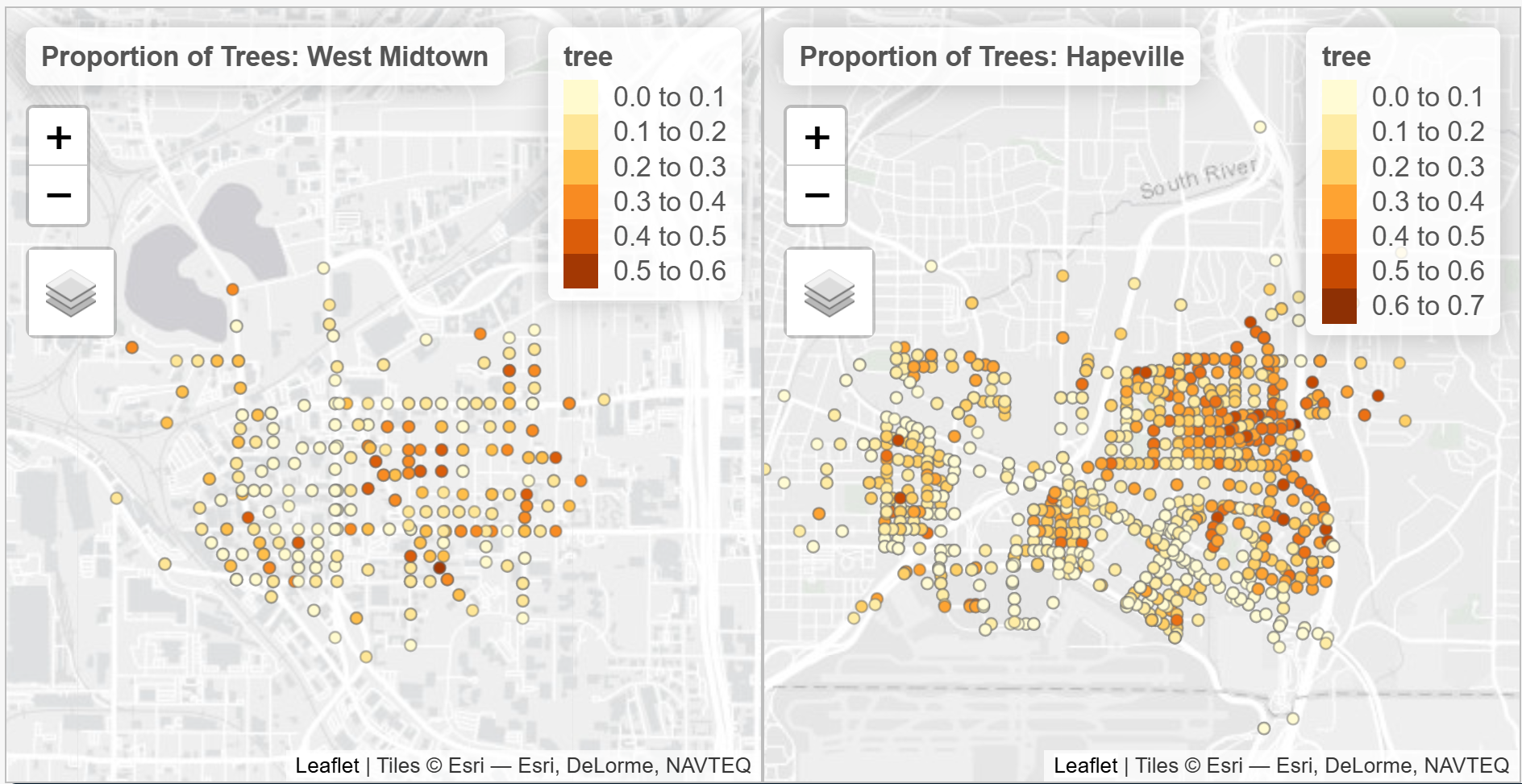Semantic Segmentation of West Midtown and Hapeville