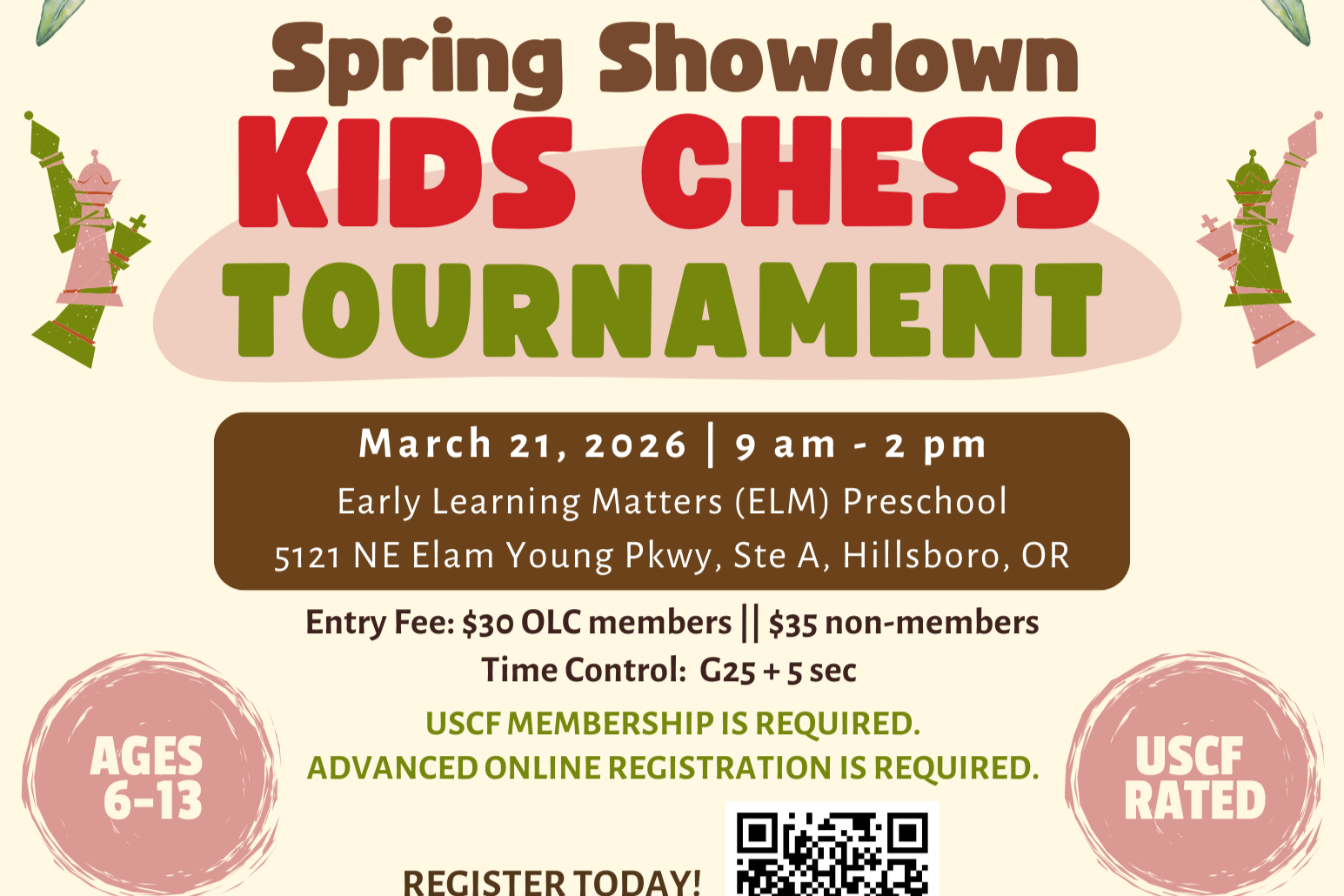 Spring Showdown: OLC Kids Chess Tournament