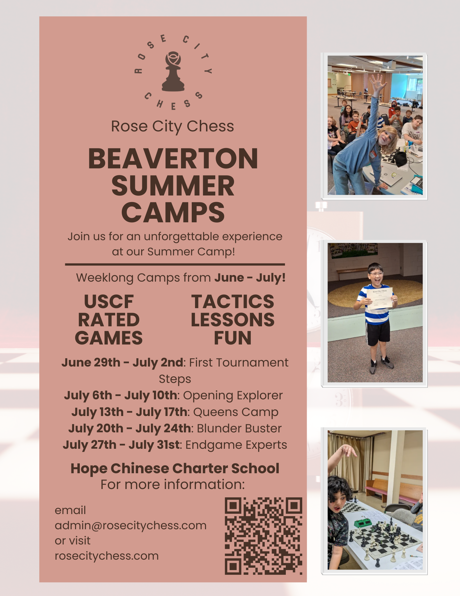Blunder Buster: Beaverton Summer Chess Camp