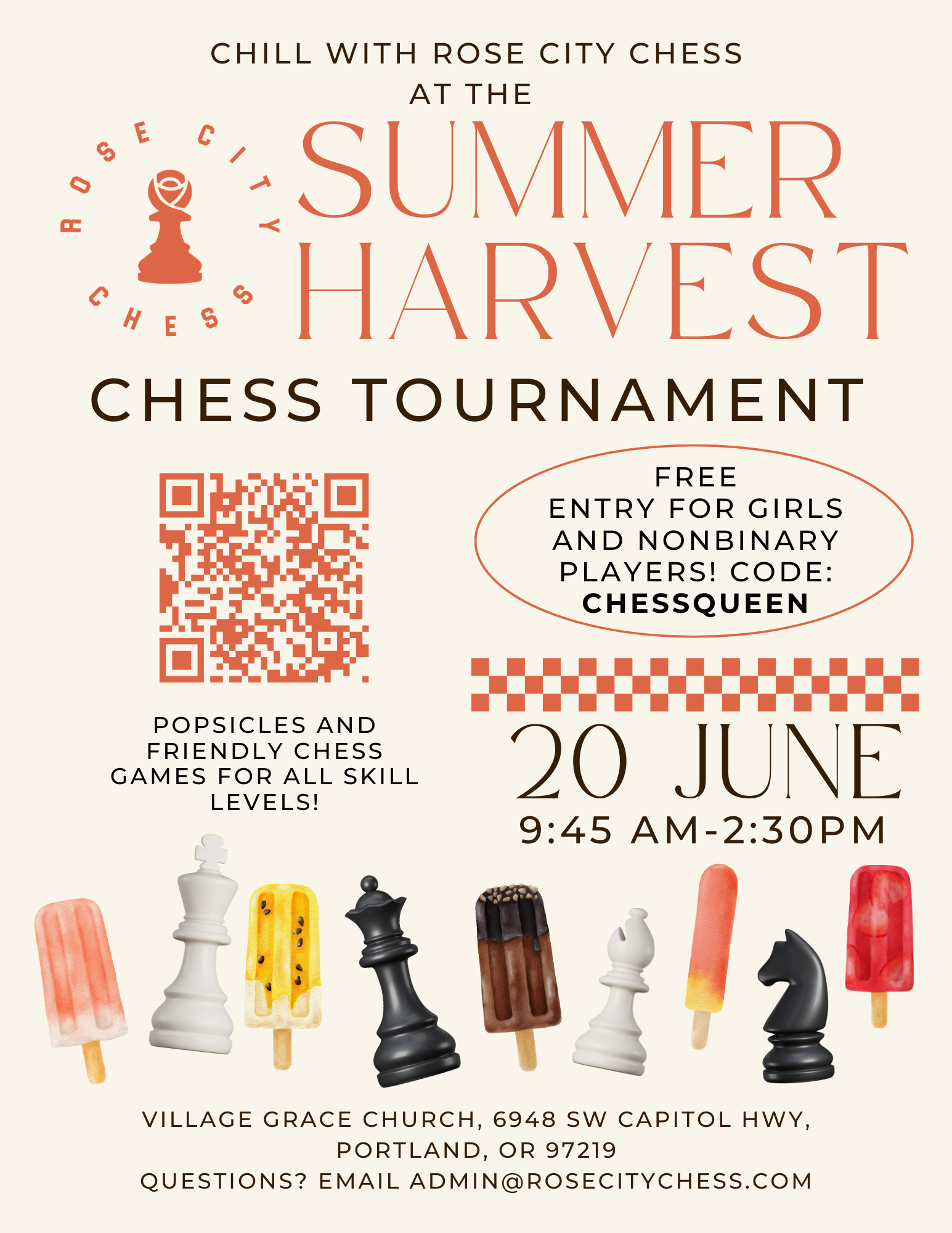 Rose City Chess Summer Harvest Chess Tournament