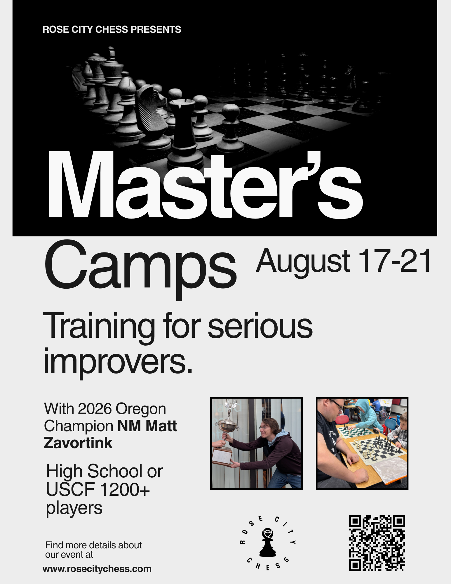 Master's Camp: Rose City Chess