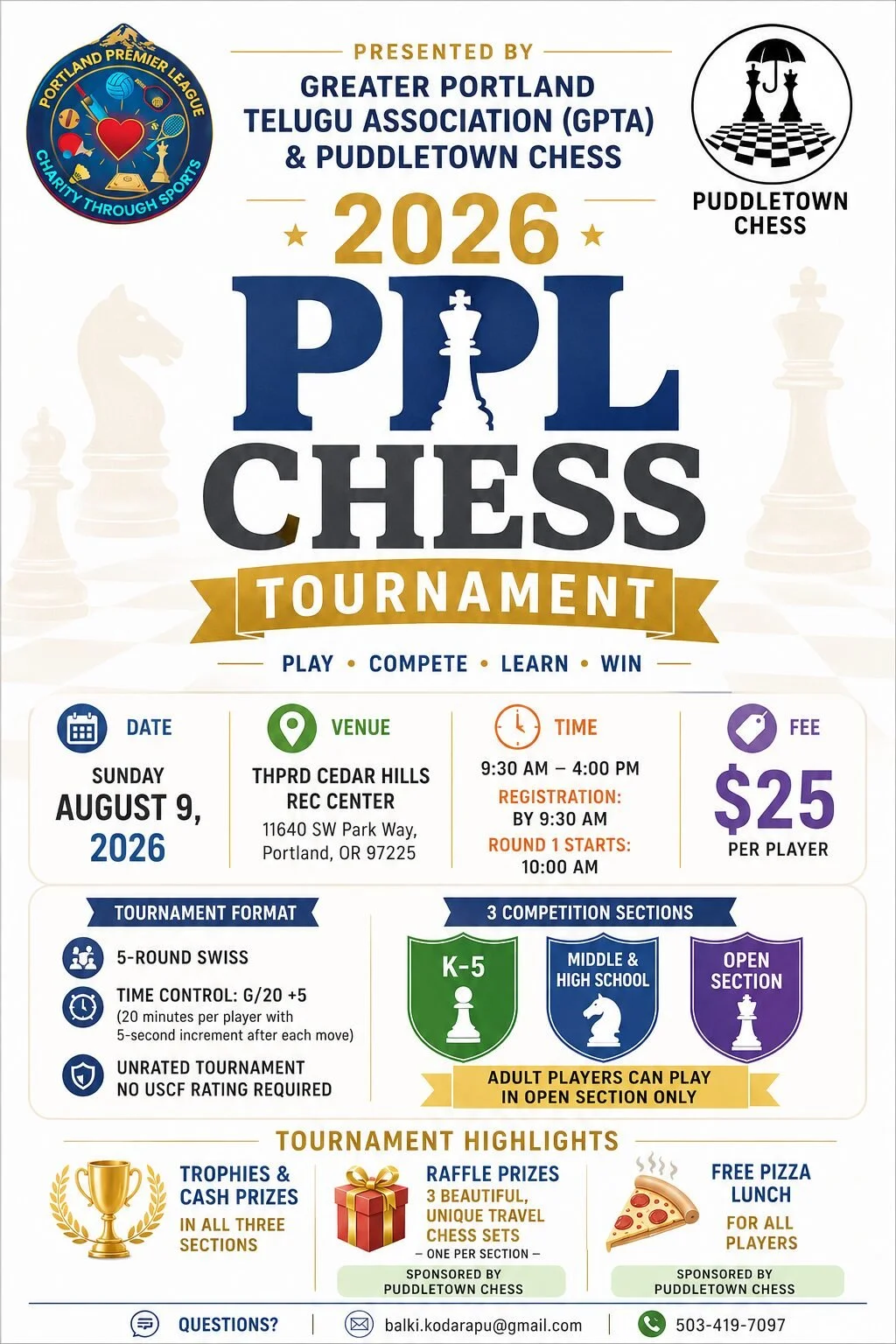 Portland Premier League Chess Tournament