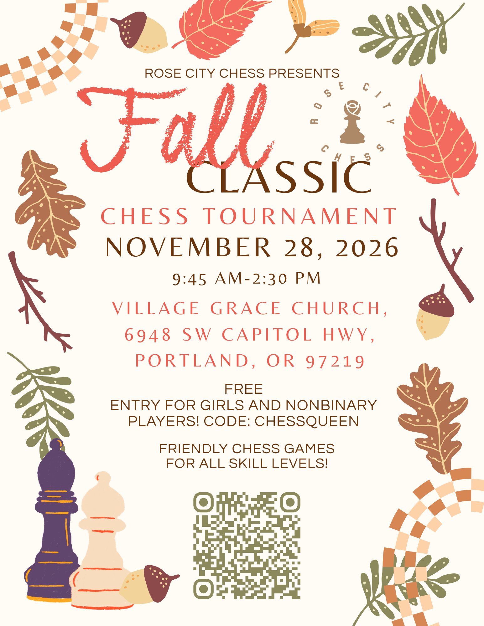 Fall Classic Chess Tournament: Rose City Chess