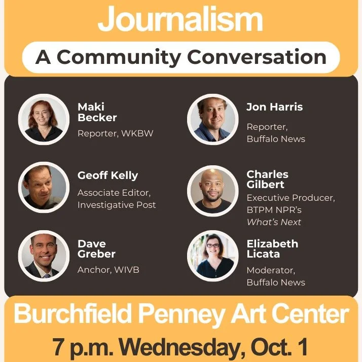 As the media landscape continues to change, what local journalists do every day continues to mean a lot to our community. What lies ahead for Western New York will be the topic of our event next week, which is free and open to the public. Our panel w