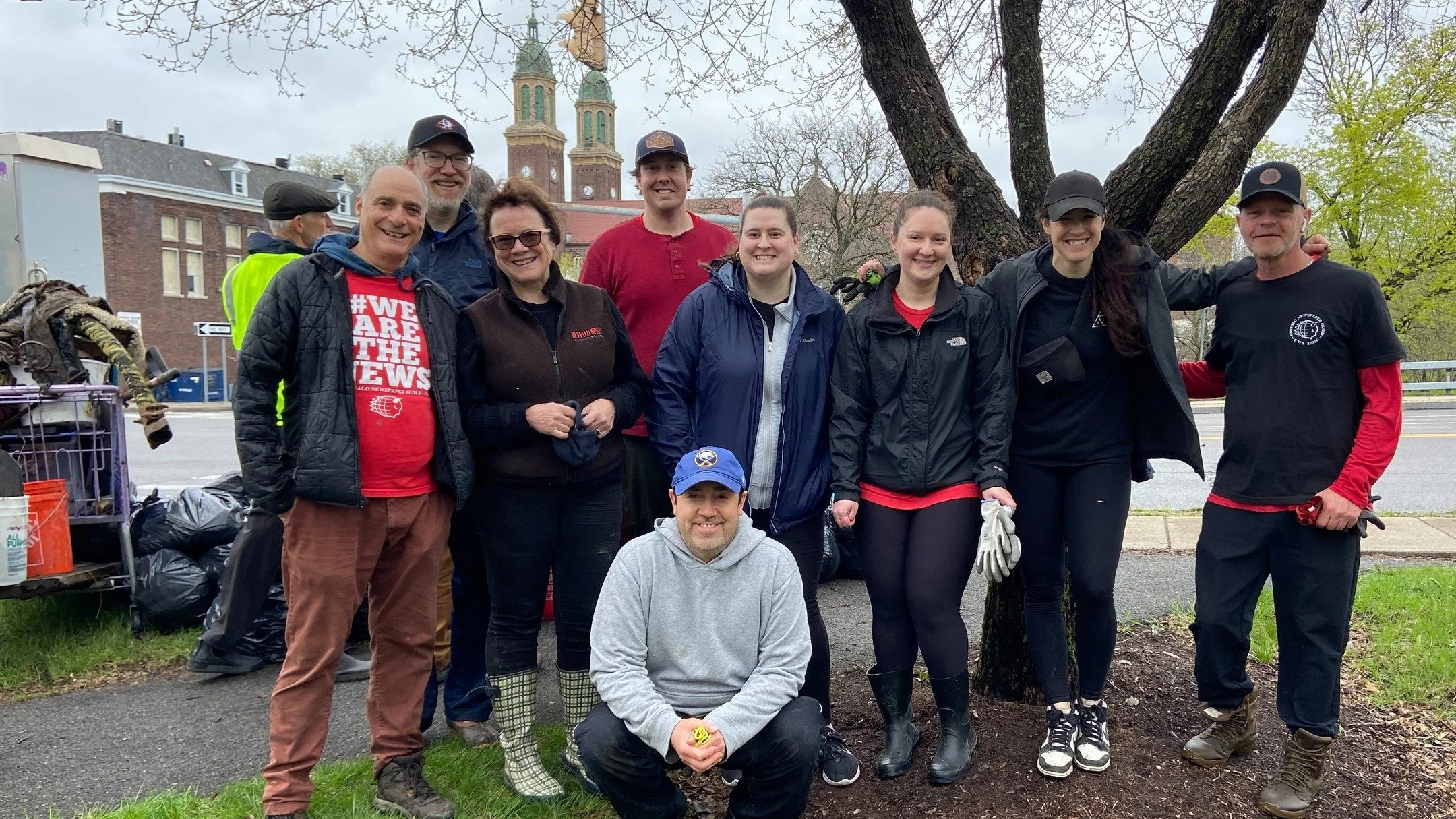 Every year, our members help with Buffalo Niagara Waterkeeper's spring waterfront cleanup. On Saturday morning, we volunteered along Scajaquada Creek in Black Rock. 

The Guild has participated in the cleanup for many years and we do so in memory of 