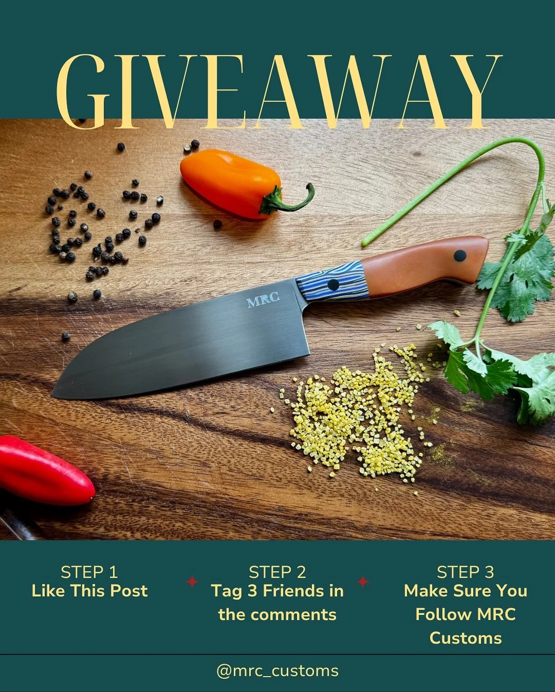 It&rsquo;s that time again! I am giving away this culinary tool FOR FREE! I want to show appreciation for all the people that support my work whether it be purchasing or even sharing it online. Here&rsquo;s how this will work:
1- Like this post
2- Ta