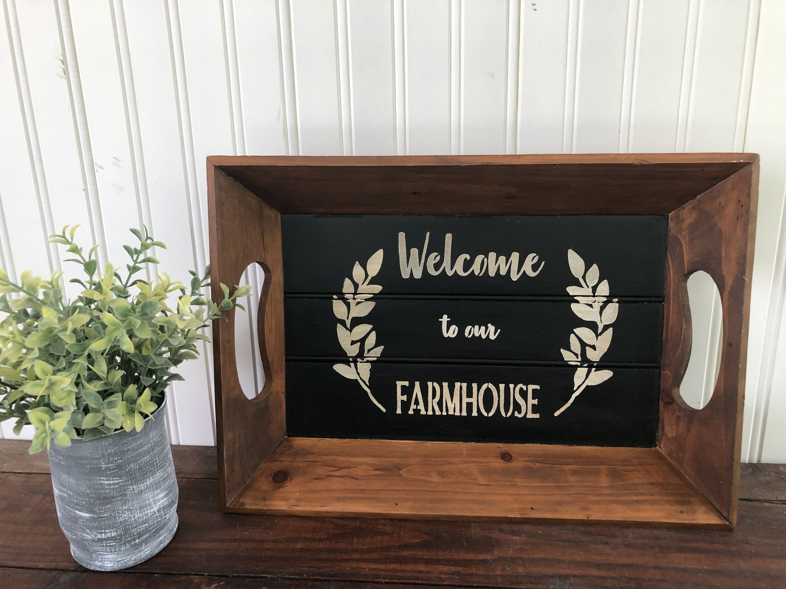 Farmhouse tray