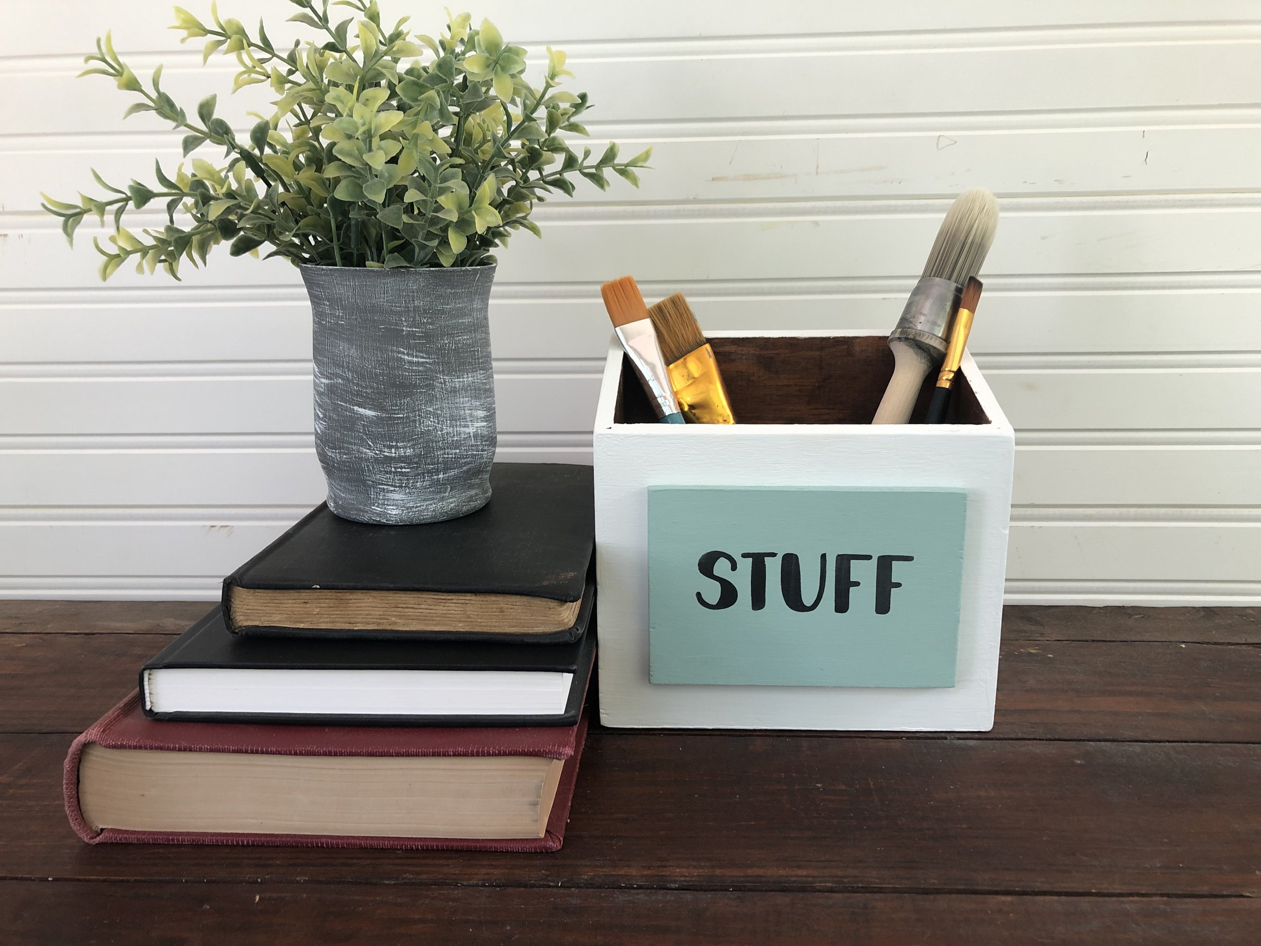 Wood upcycled box