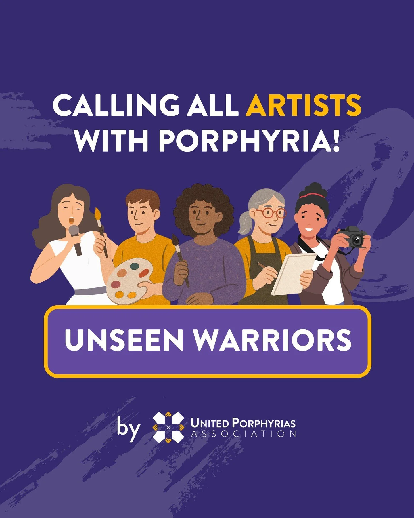 Calling all Porphyria patients who are artists! ✨🎨

The NIH National Center for Advancing Translational Sciences is hosting the &ldquo;Rare Diseases Are Not Rare!&rdquo; Challenge, and we at United Porphyrias Association want to participate!

We&rsq