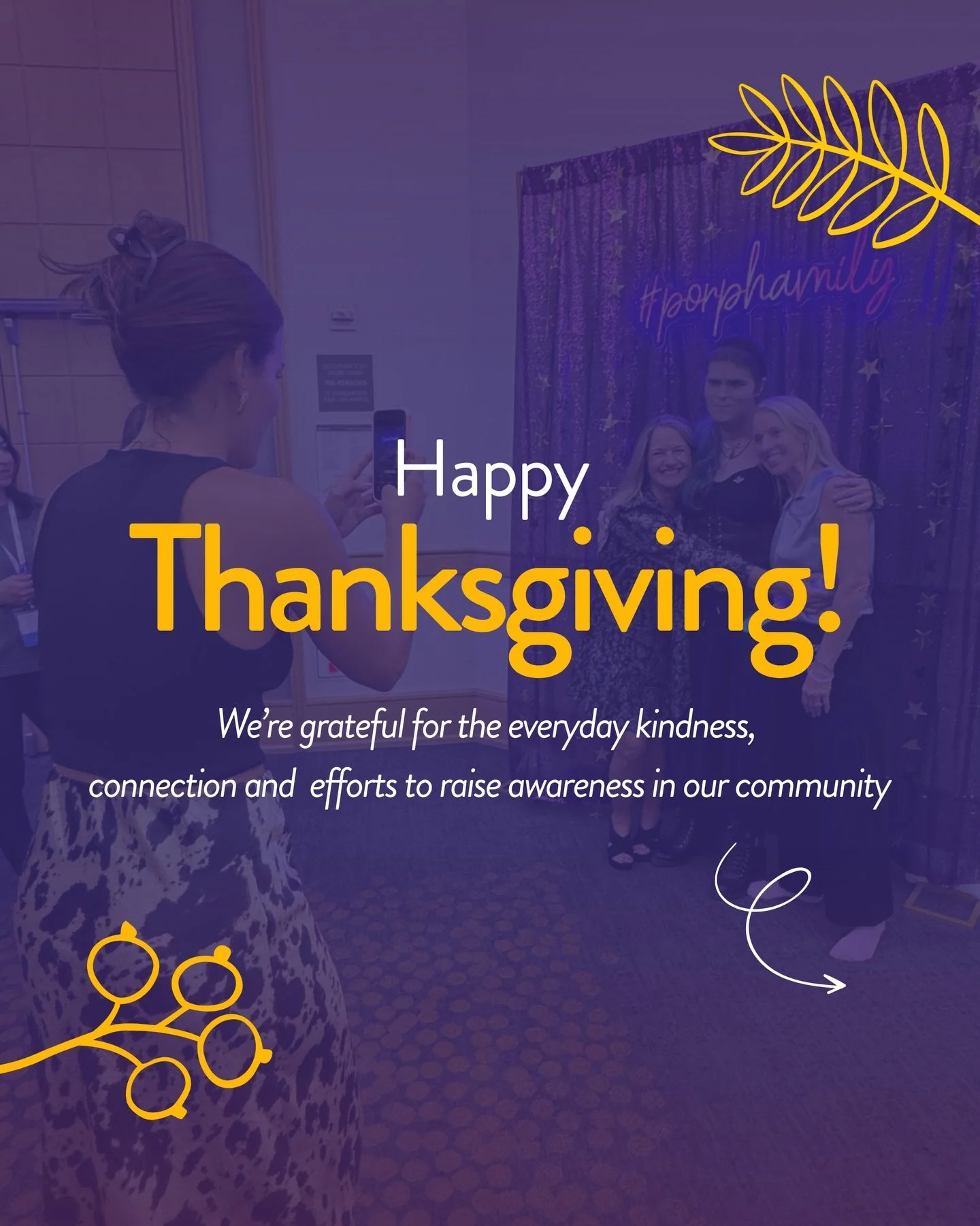 This Thanksgiving, we&rsquo;re giving thanks for YOU, our porphyria community 💜 From small acts of kindness to life-changing connections, every message, gesture, and shared story matters.

Swipe through to see some of the beautiful ways patients hav