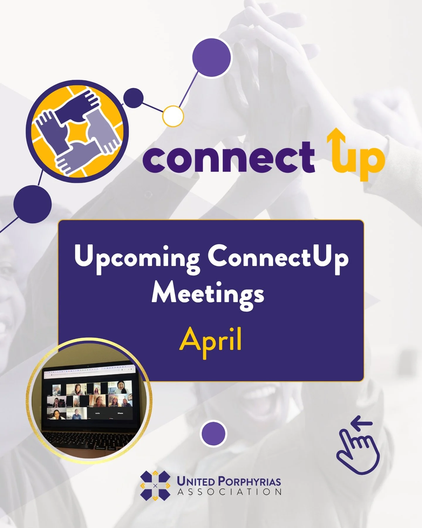 Looking to connect with others who truly understand? 💜 Our April ConnectUp meetings are here, a space to share, learn, and support one another.

👉 Swipe to see what&rsquo;s coming up this month
🔗 Register at the link in bio to receive your Zoom li