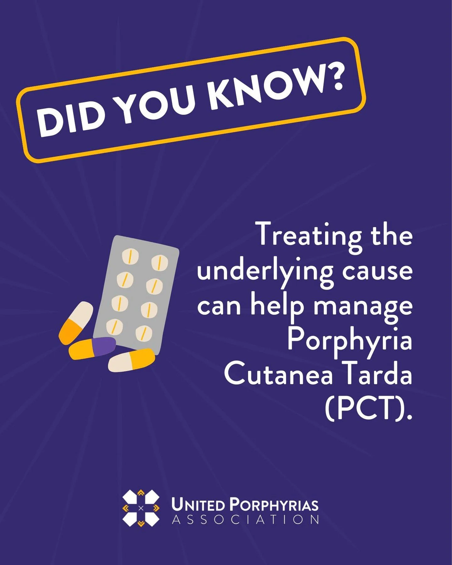 🧬 Did you know? Treatment for Porphyria Cutanea Tarda (PCT) often focuses on addressing the underlying risk factors that contribute to the condition.

For example, if PCT is associated with hepatitis C, antiviral treatment may help by removing that 