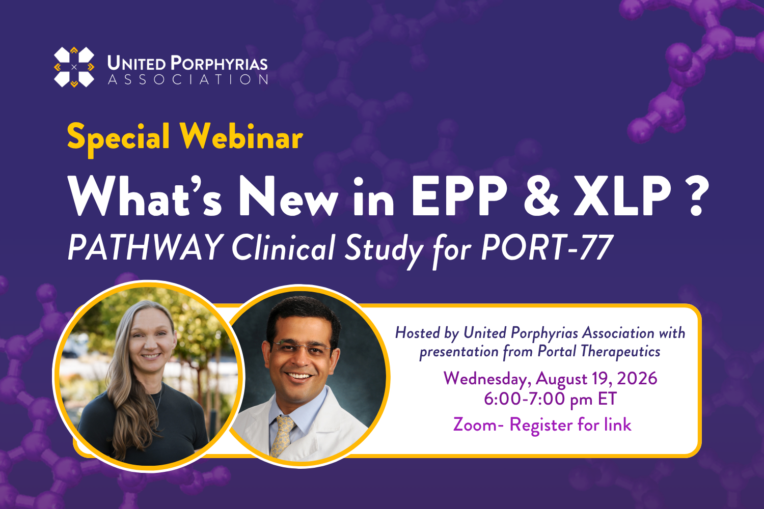 EPP &amp; XLP Webinar: PATHWAY Clinical Study for PORT-77