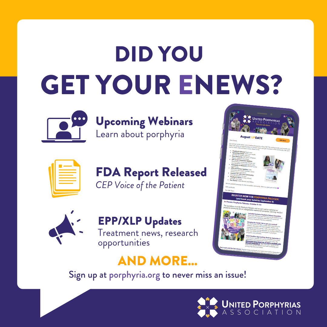 August 2026 Porphyria eNews 