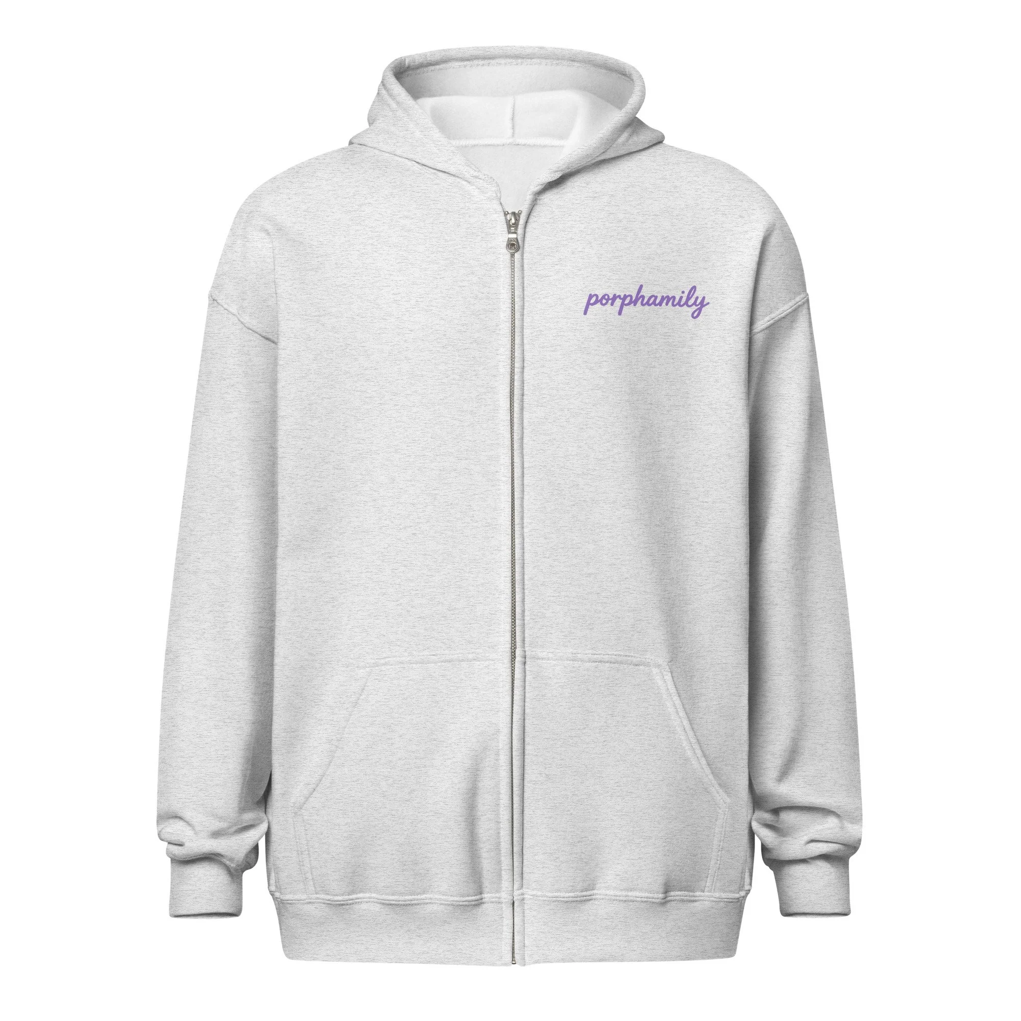 Porphamily Unisex Zip Hoodie
