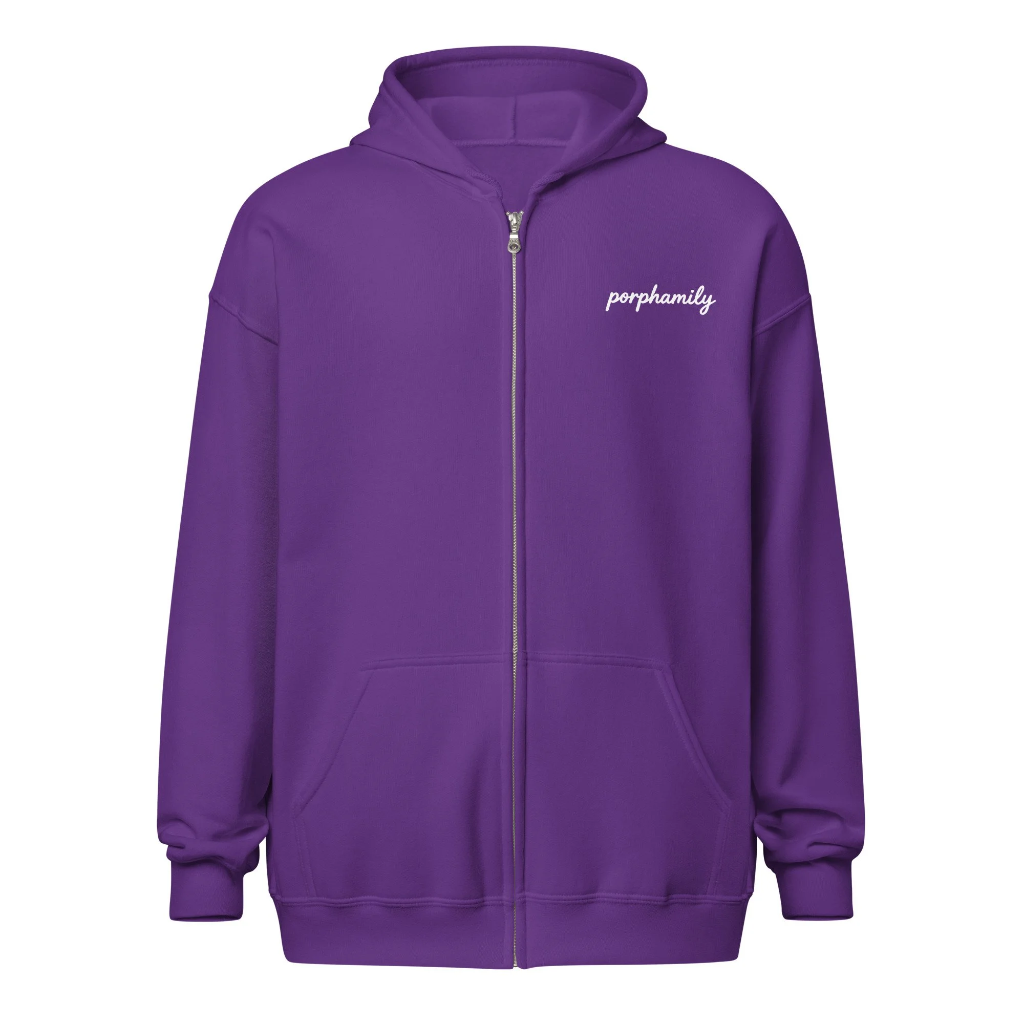 Porphamily Unisex Zip Hoodie