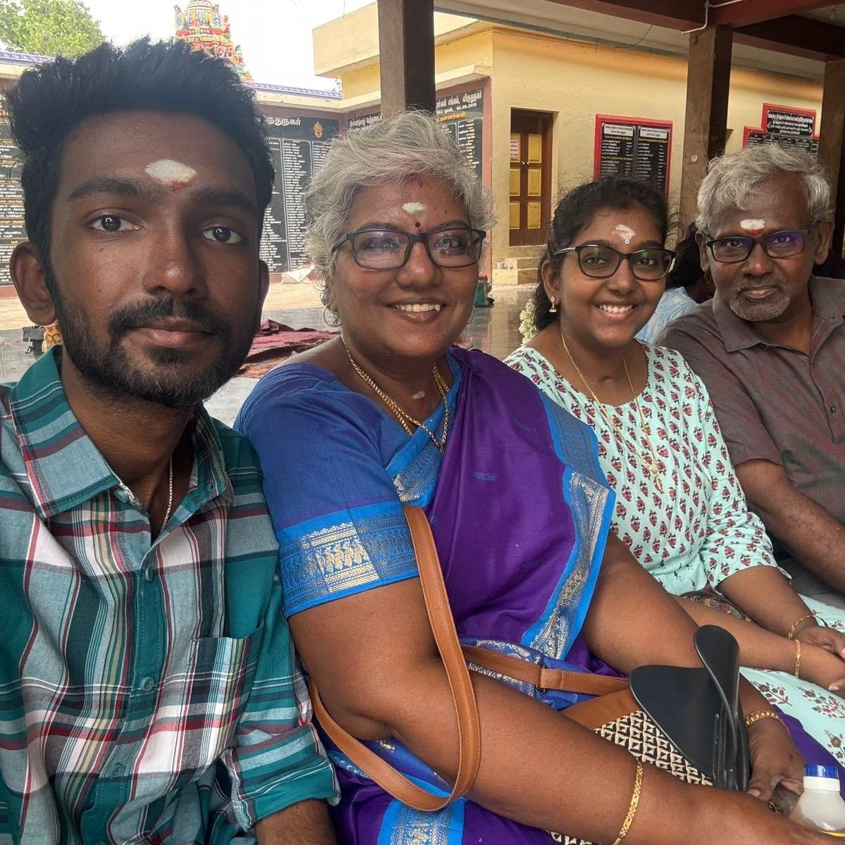 family in india