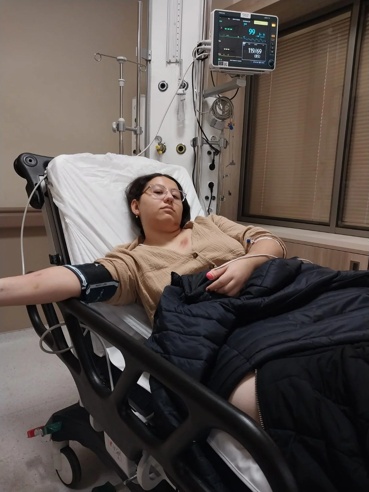 patient with variegate porphyria in the hospital