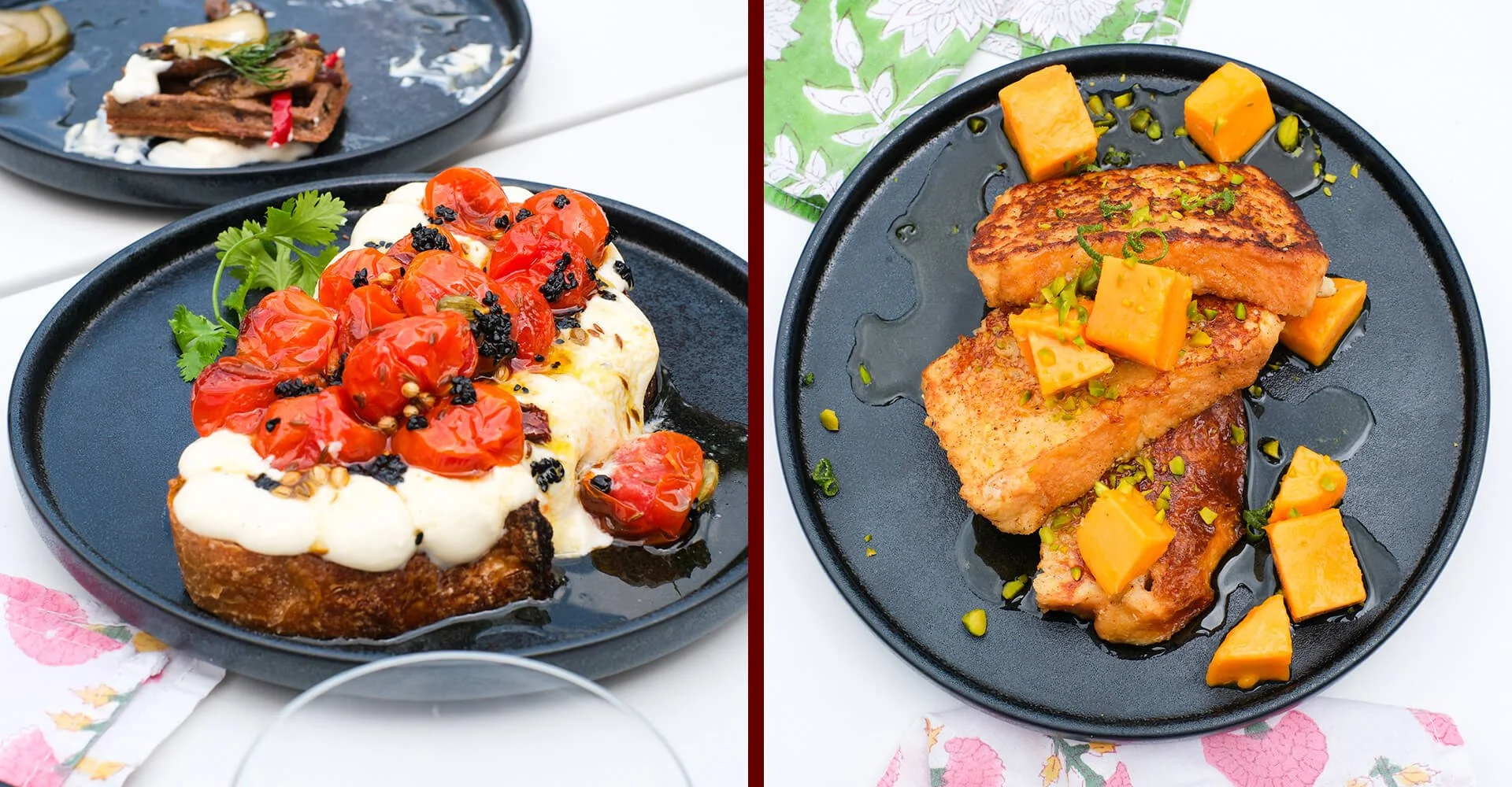 Seasonal vegetarian brunch dishes inspired by the flavours and traditions of South India.