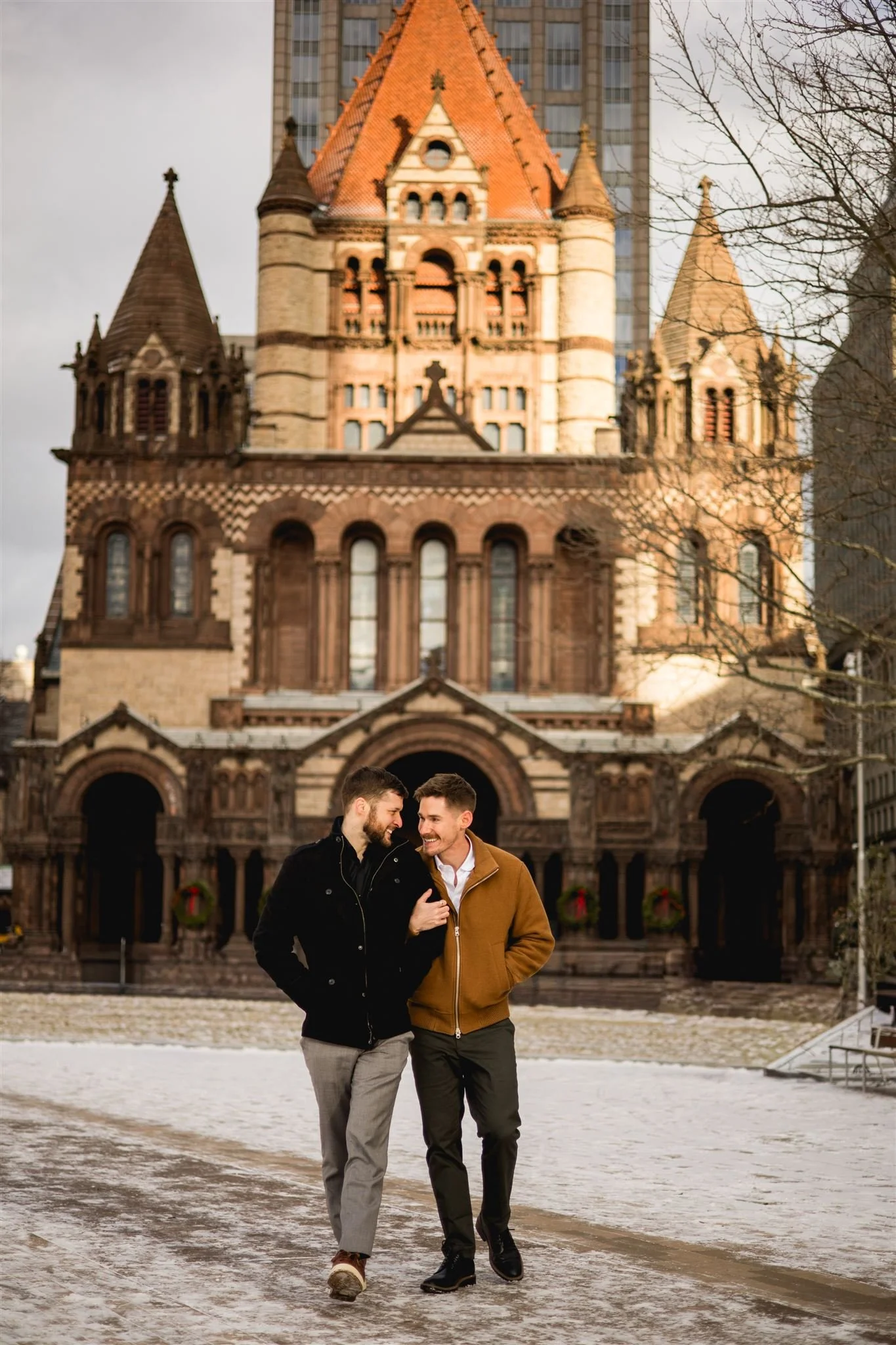A Timeless Boston Engagement | Boston Public Library, Trinity Church &amp; Beacon Hill
