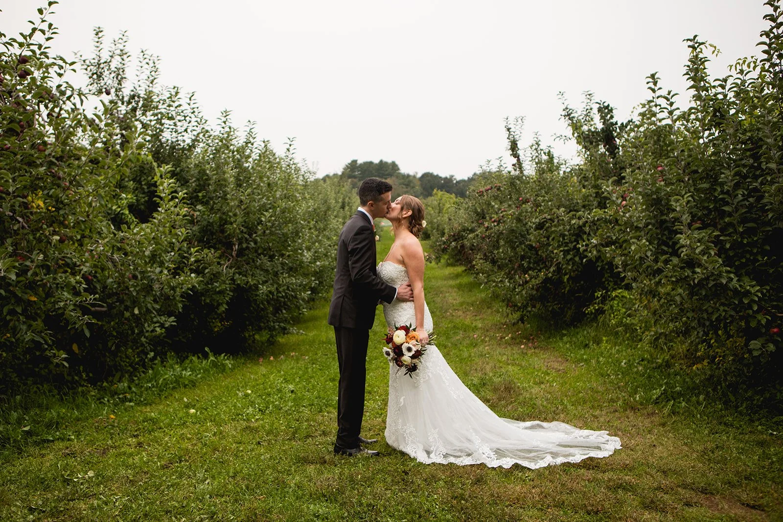 Rustic Orchard Wedding at Smolak Farms in North Andover, Massachusetts