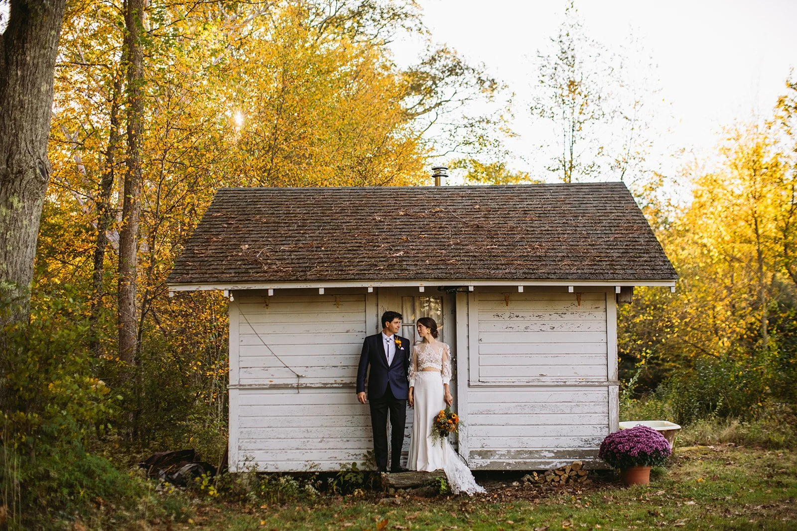 Romantic Backyard Wedding in Foster, Rhode Island | Intimate New England Wedding Inspiration