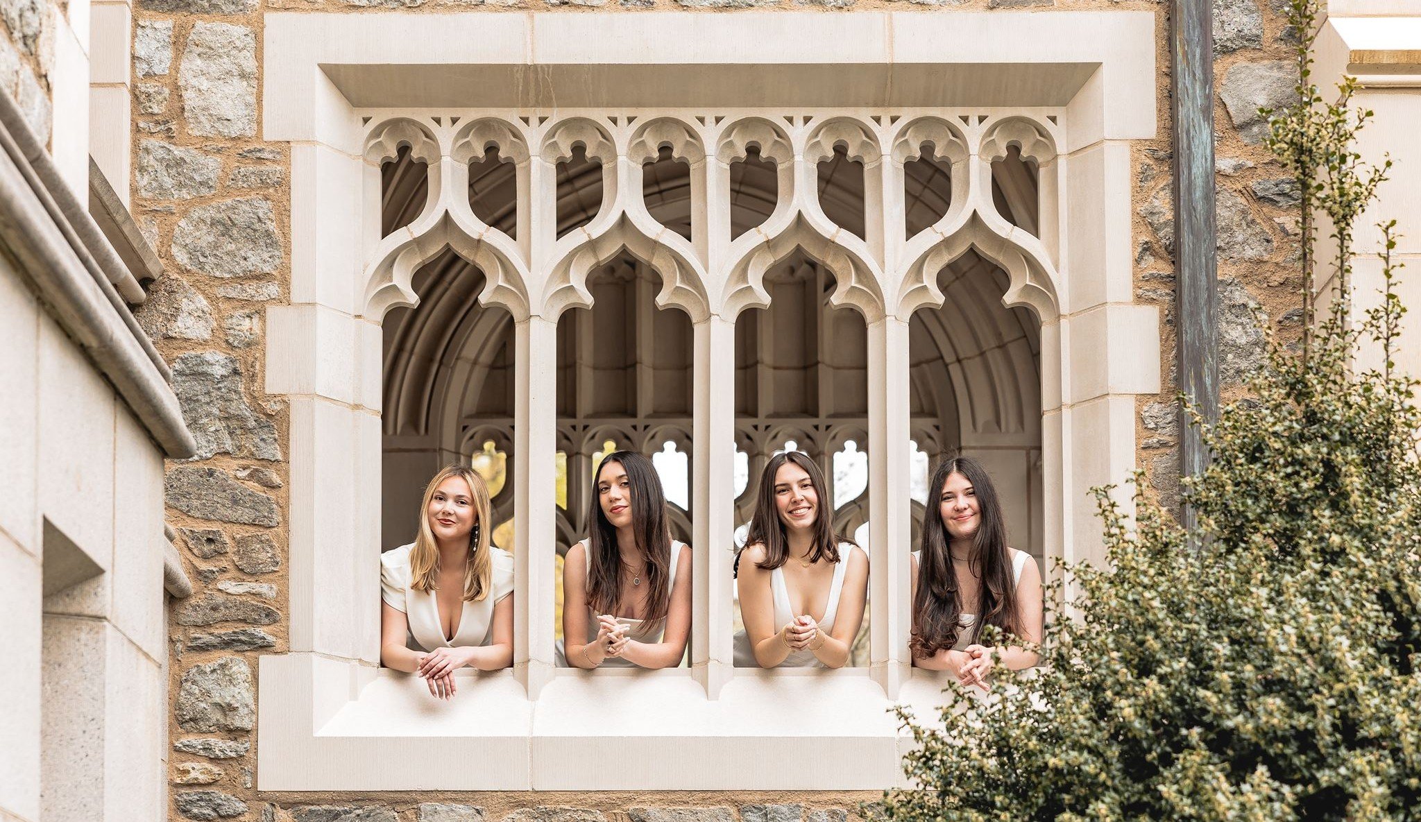 Boston college graduation photo session for group of friends from Sister City Photography - senior photos Boston MA